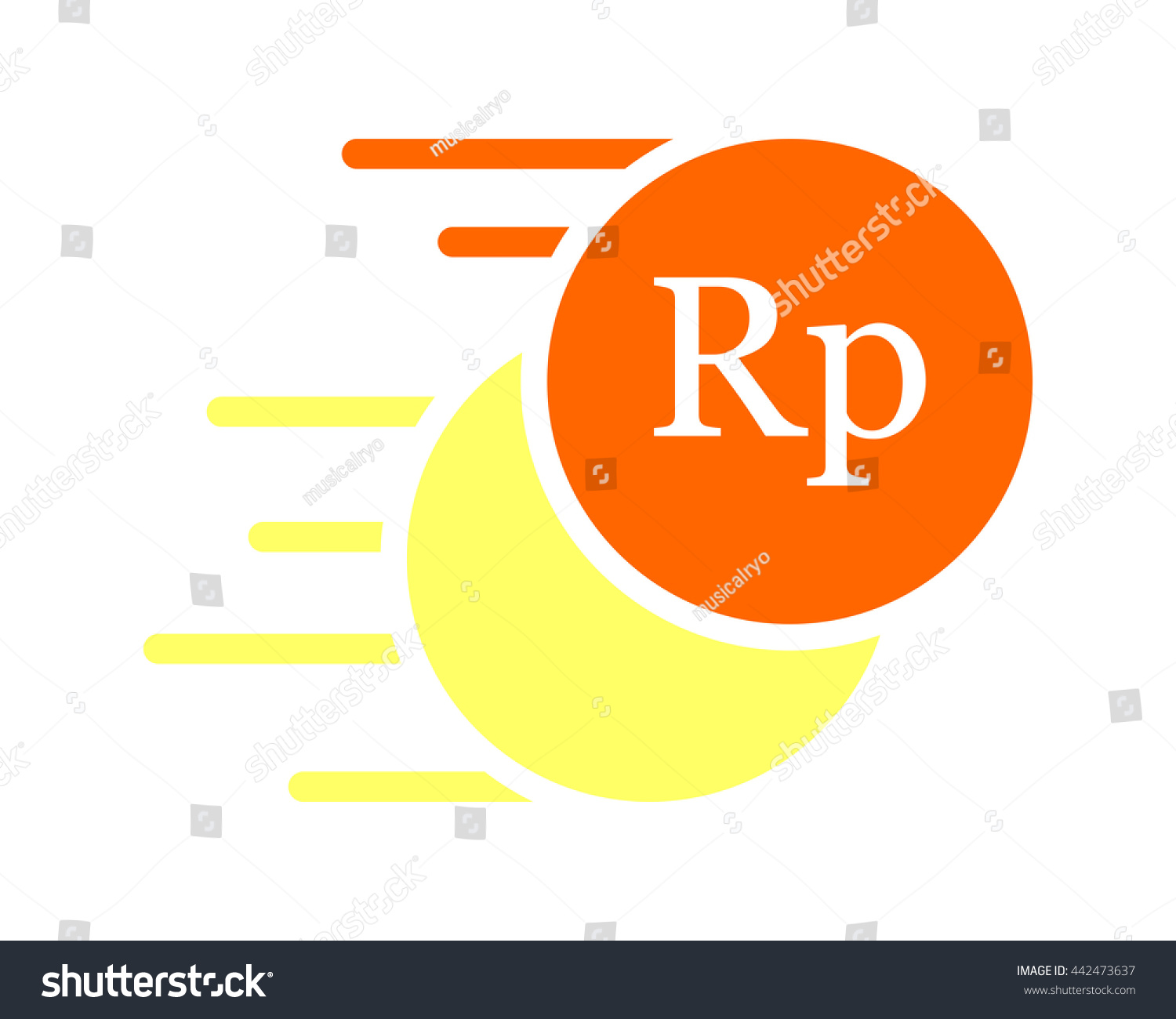 Rupiah Money Symbol Stock Vector 442473637 - Shutterstock