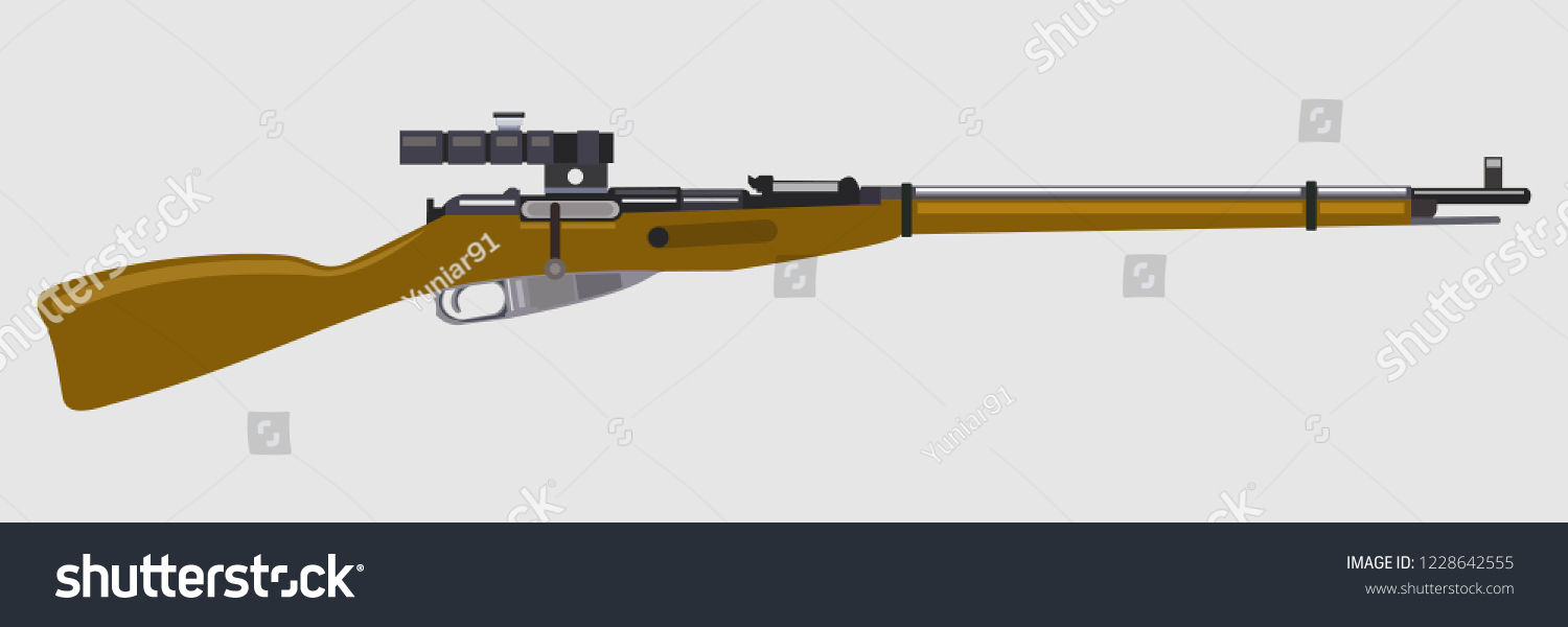 351 Bolt action rifle Stock Vectors, Images & Vector Art | Shutterstock