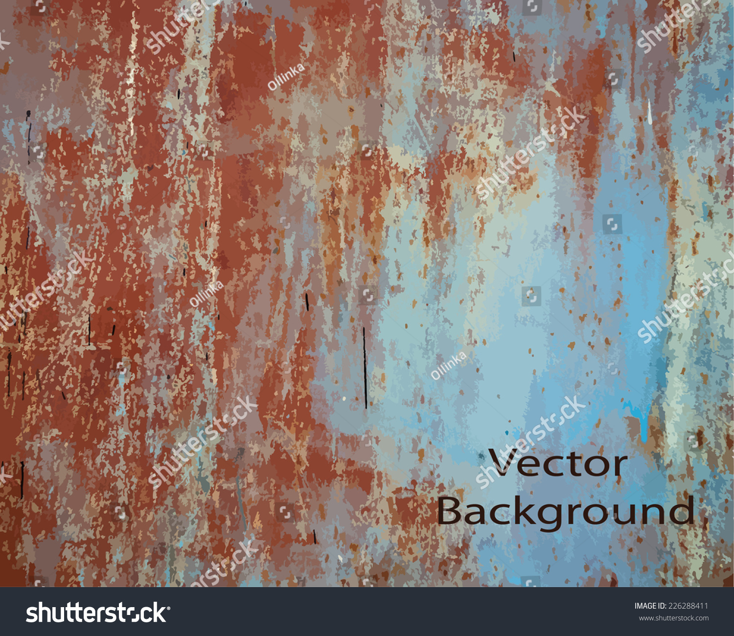 Rusty Grunge Texture Background Stock Vector (Royalty Free) 226288411