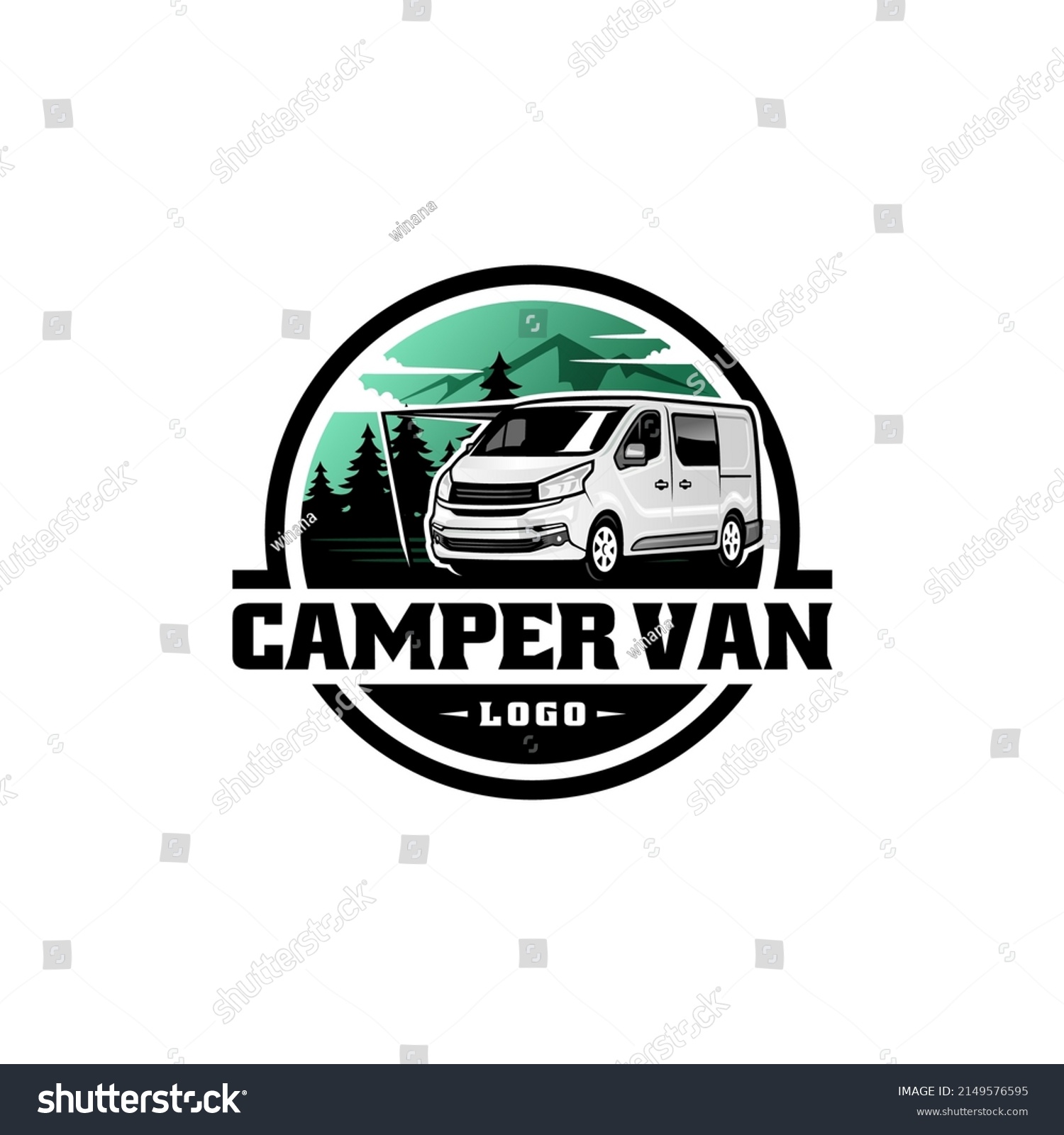 Rv Camper Van Motor Home Logo Stock Vector (Royalty Free) 2149576595 ...