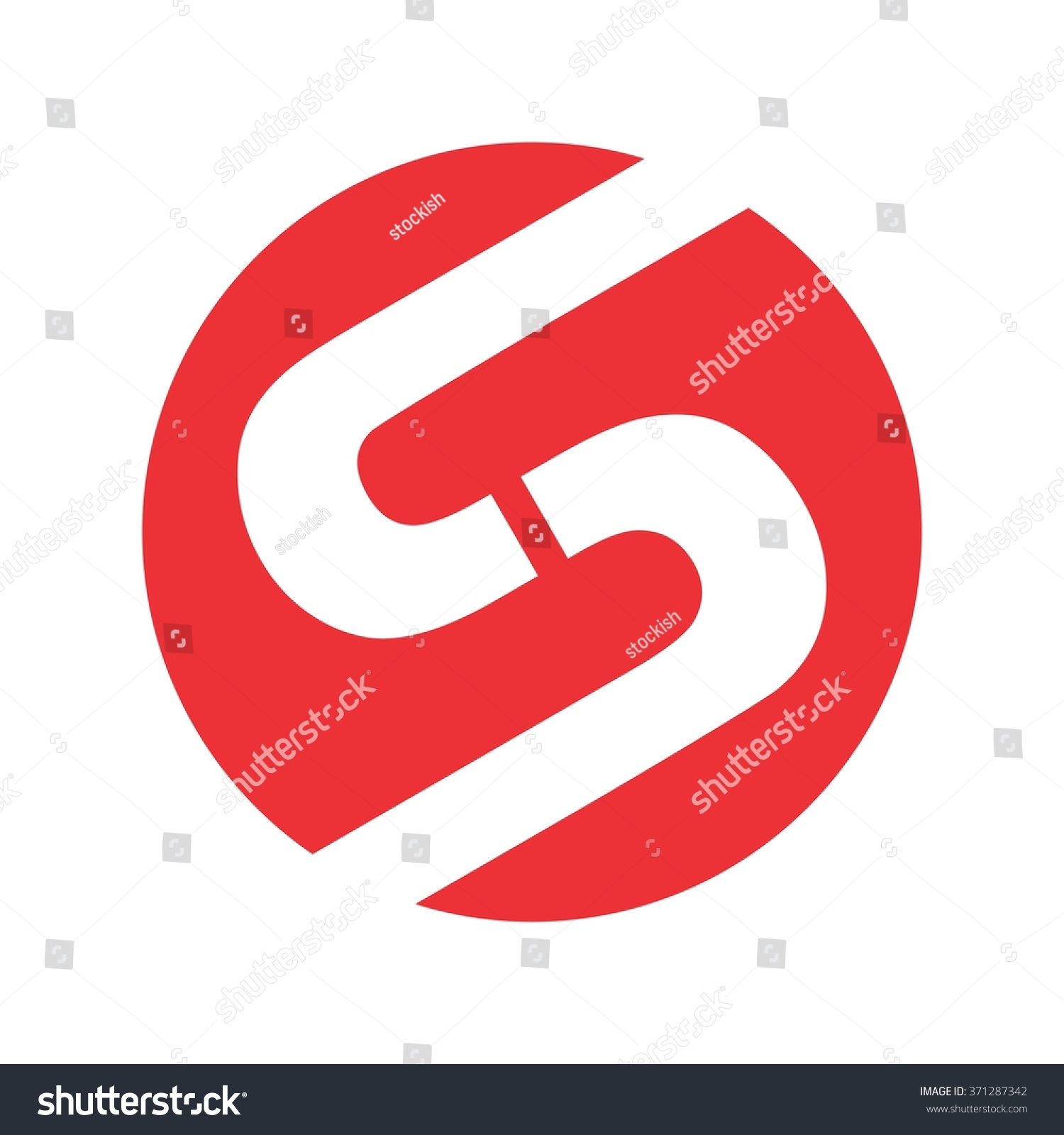 S C Logo Vector Stock Vector Royalty Free 371287342