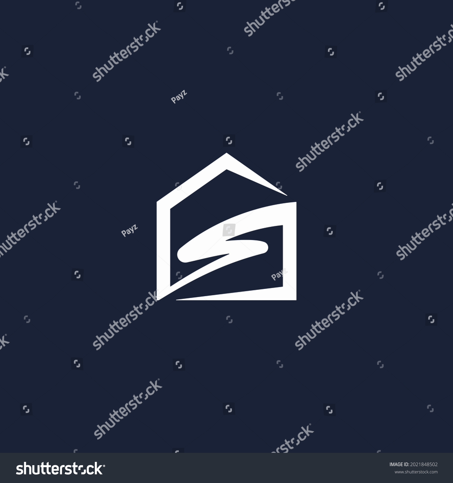 12 900 S House Logo Images Stock Photos Vectors Shutterstock   Stock Vector S Home Logo Letter Abstract 2021848502 