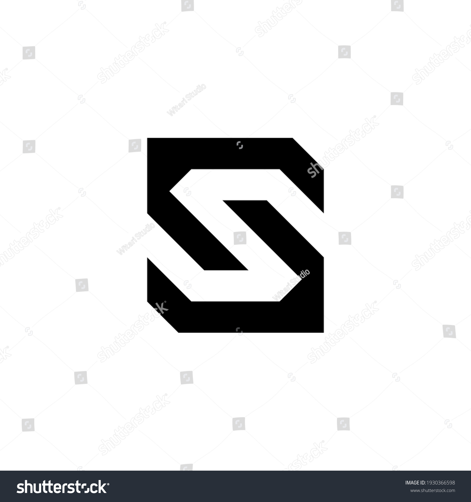 S Initial Logo Design Vector Template Stock Vector (Royalty Free ...