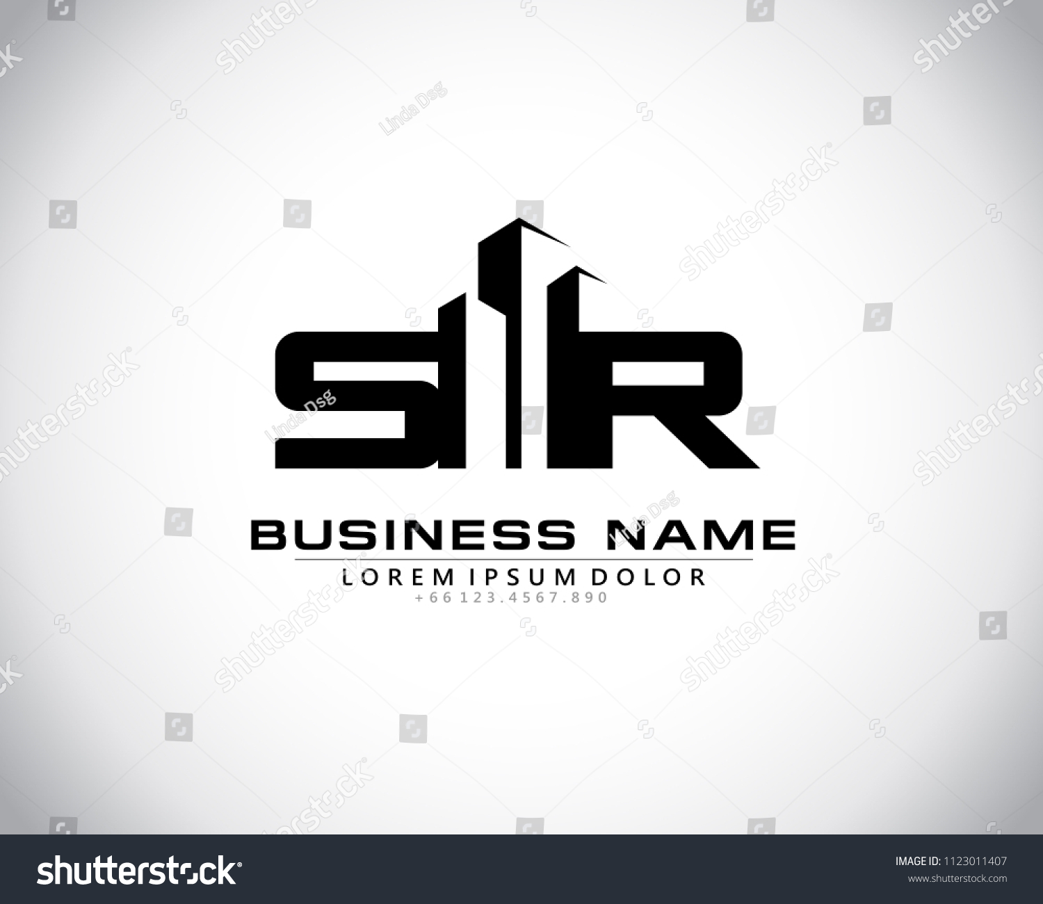 S R Initial Logo Concept Building: Vector có sẵn (miễn phí bản quyền ...