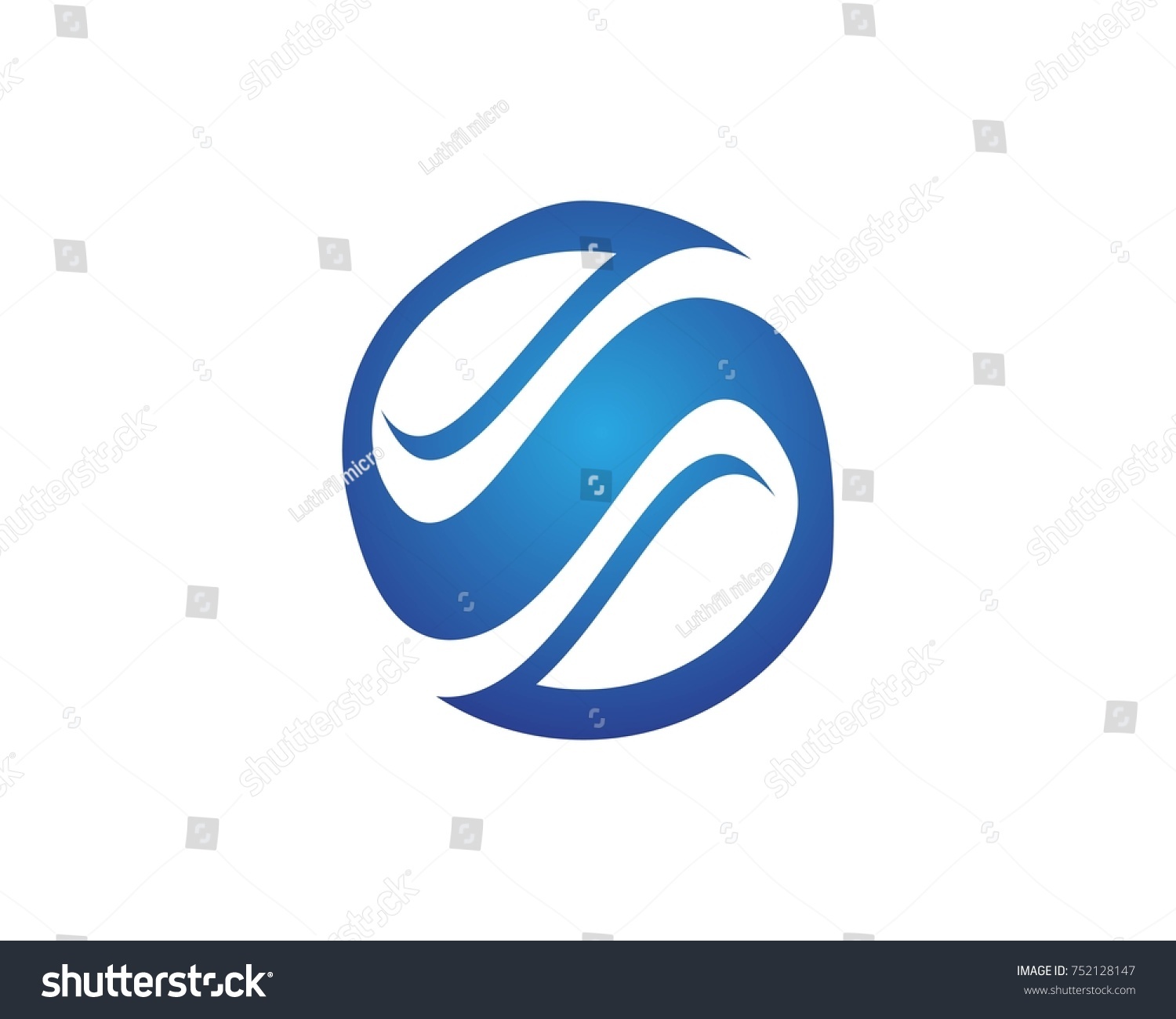 S Wave Logos Stock Vector (Royalty Free) 752128147