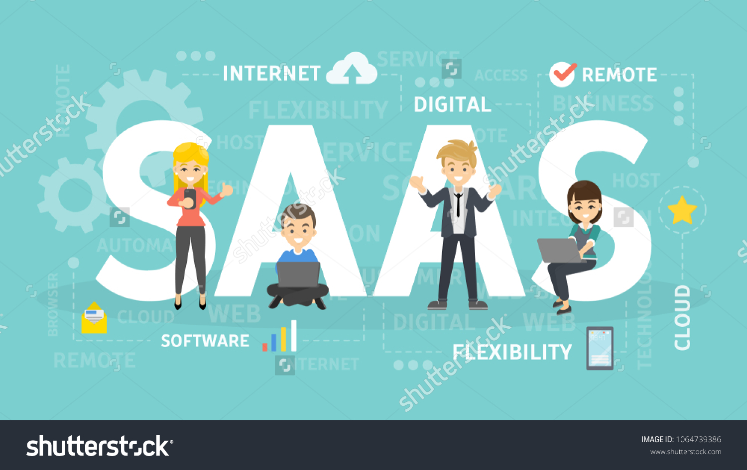 Saas Concept Illustration Idea Internet Software Stock Vector Royalty Free 1064739386 Saas Concept Illustration Idea Internet Software Stock Vector Royalty Free 1064739386