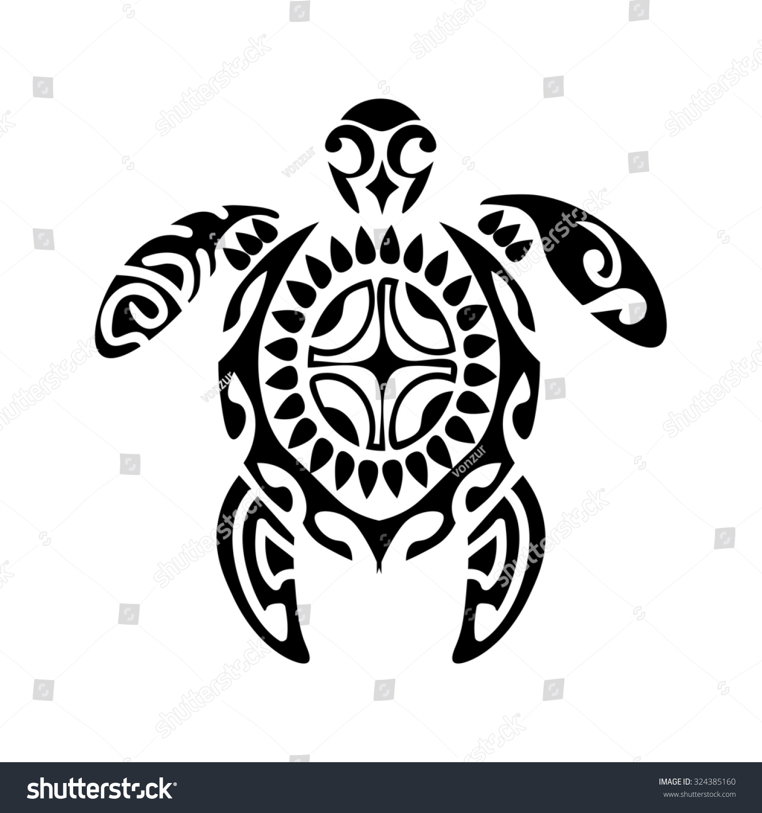 Sacred Geometry - Turtle - Use To Design And Tattoo. Maori Style. On ...