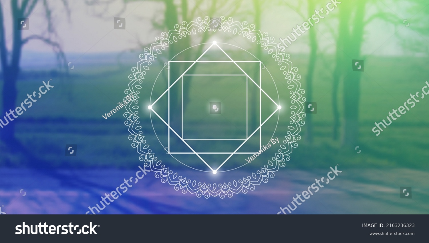 Sacred Geometry Zentangle Inspired Design Template Stock Vector ...