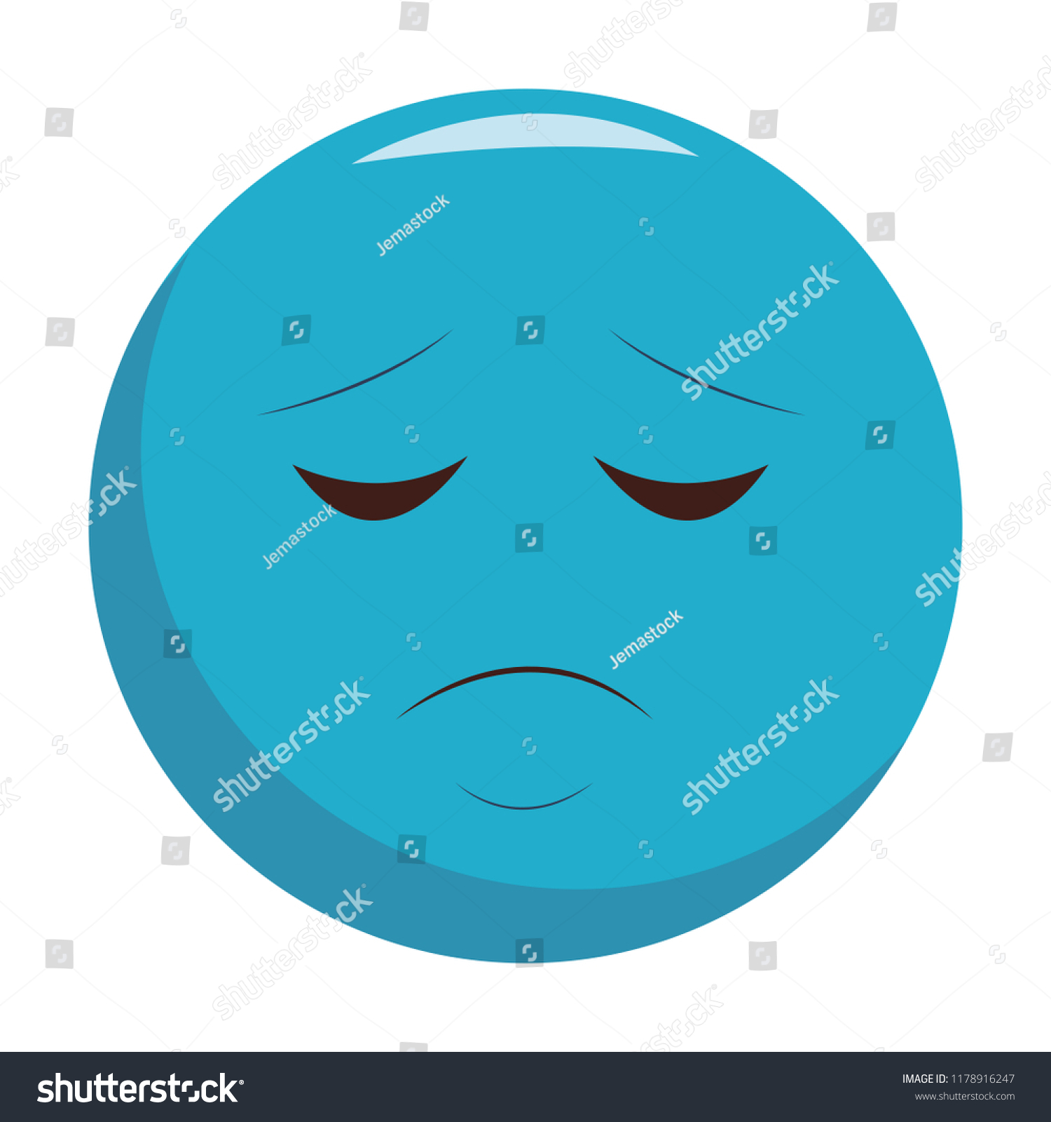 Sad Chat Emoticon Vector De Stock Libre De Regalías 1178916247 Shutterstock 0688