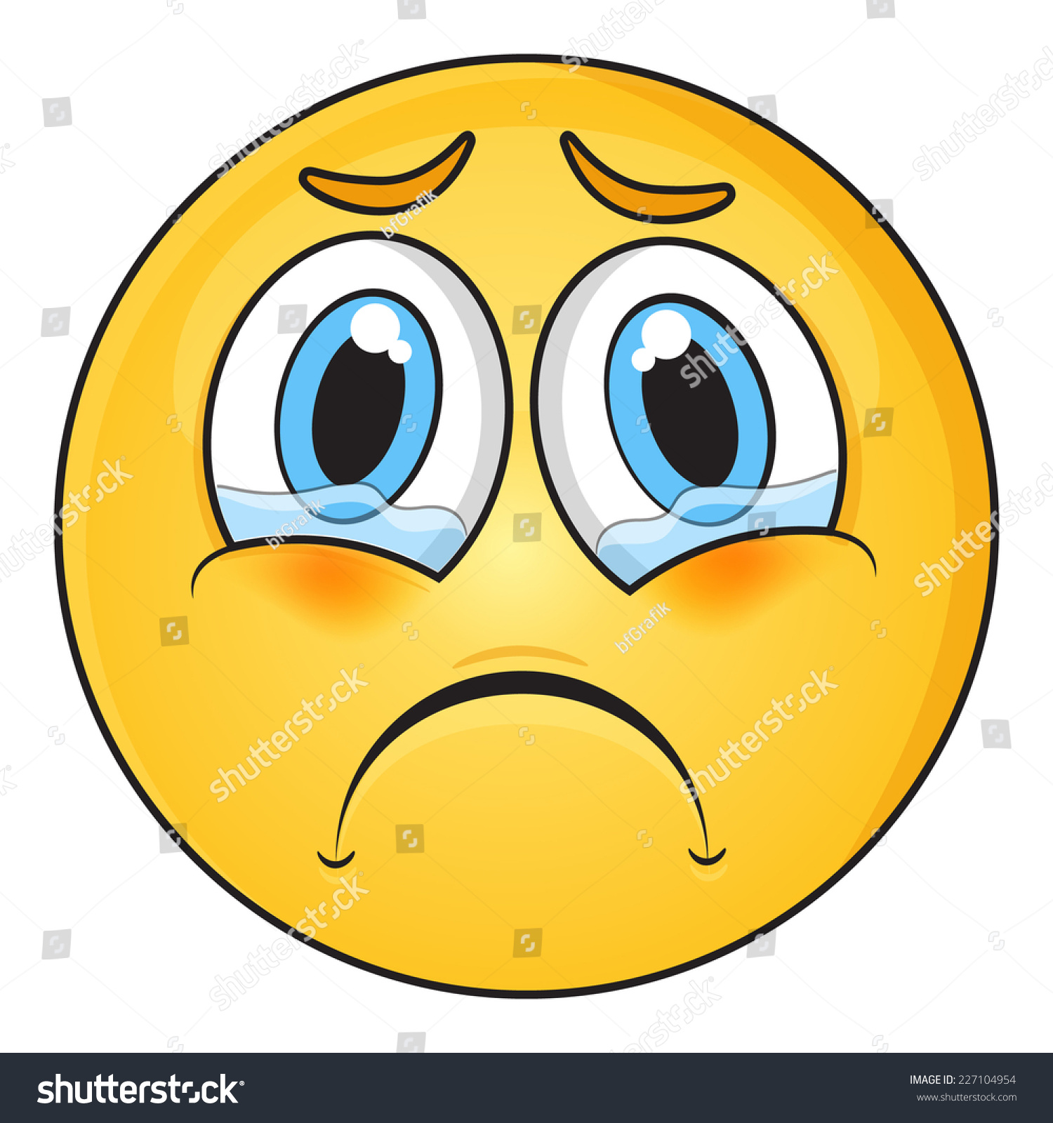 Sad Face Stock Vector Royalty Free