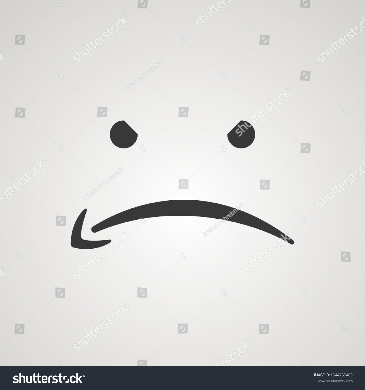 Sad Smile By Amazon Logo Ecommerce Stock Vector Royalty Free