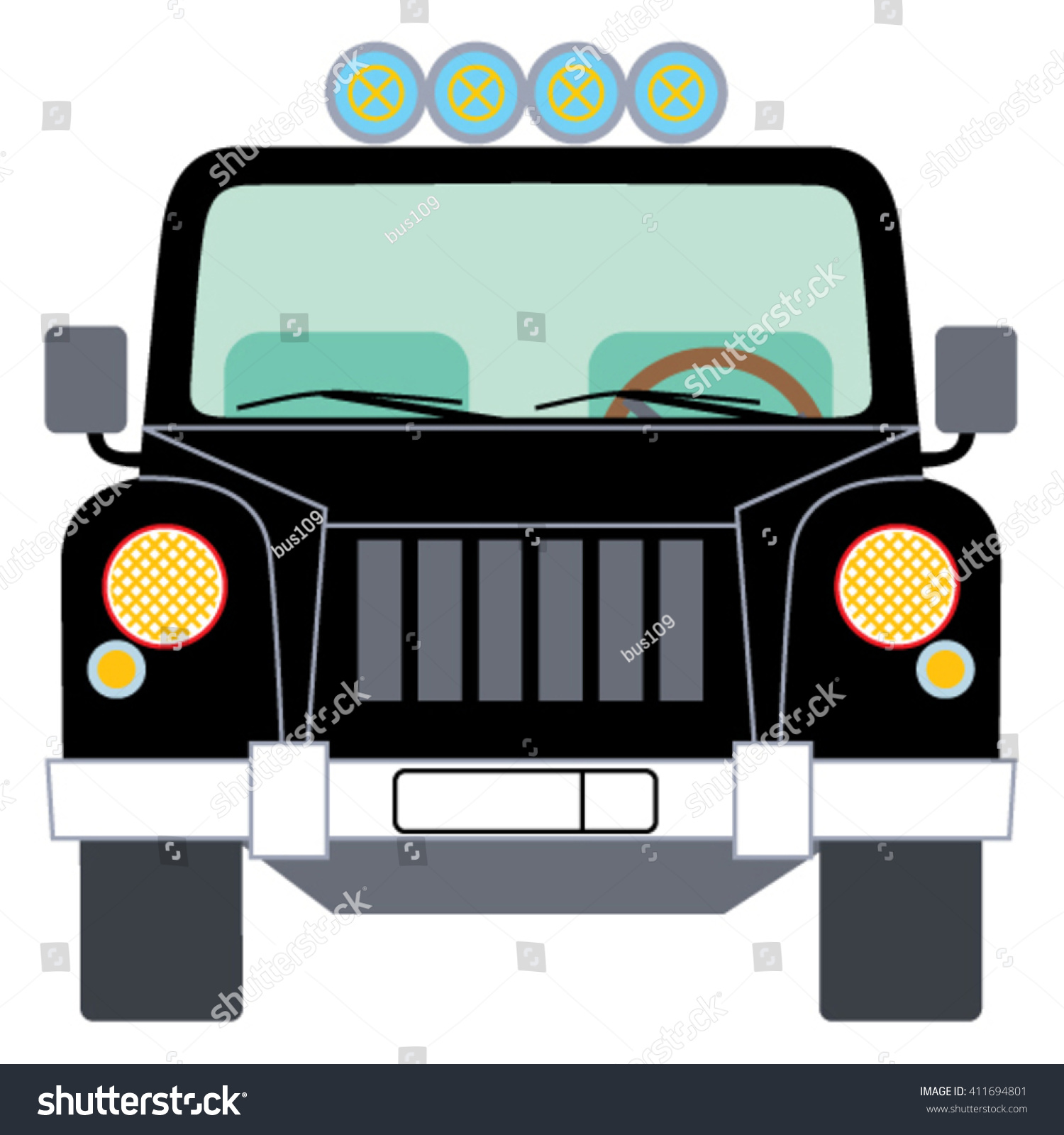 SVG of Safari adventure car. Jeep Vector illustration. svg