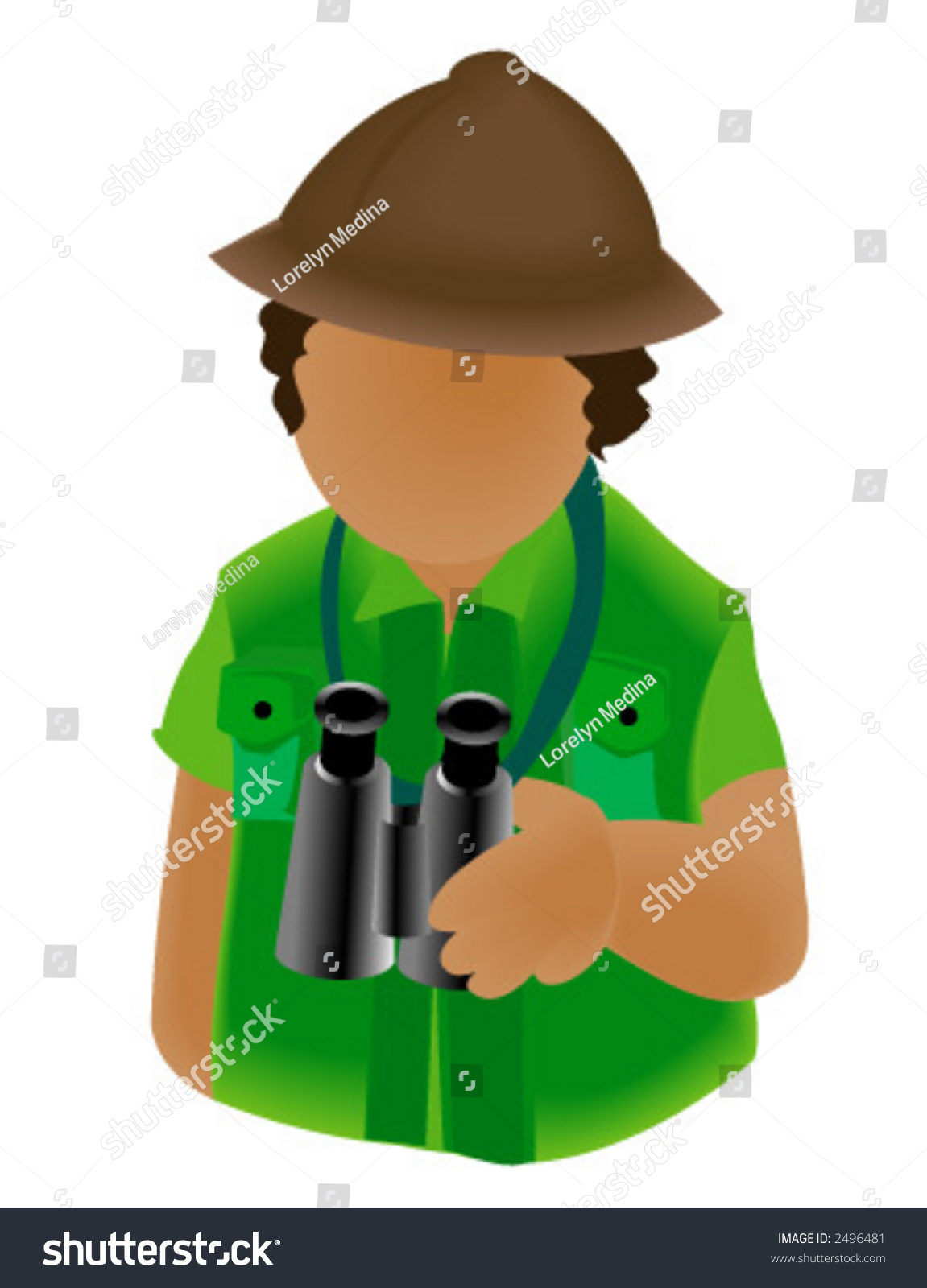 Safari Guide Stock Vector (Royalty Free) 2496481