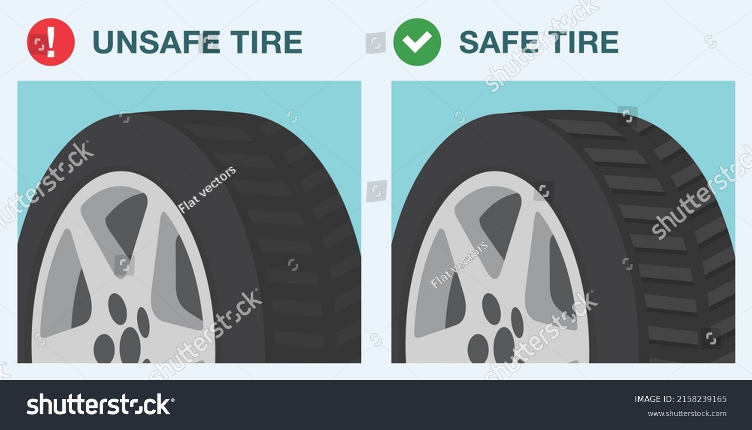 Safe Driving Rules Tips Safe Unsafe Stock Vector (Royalty Free ...