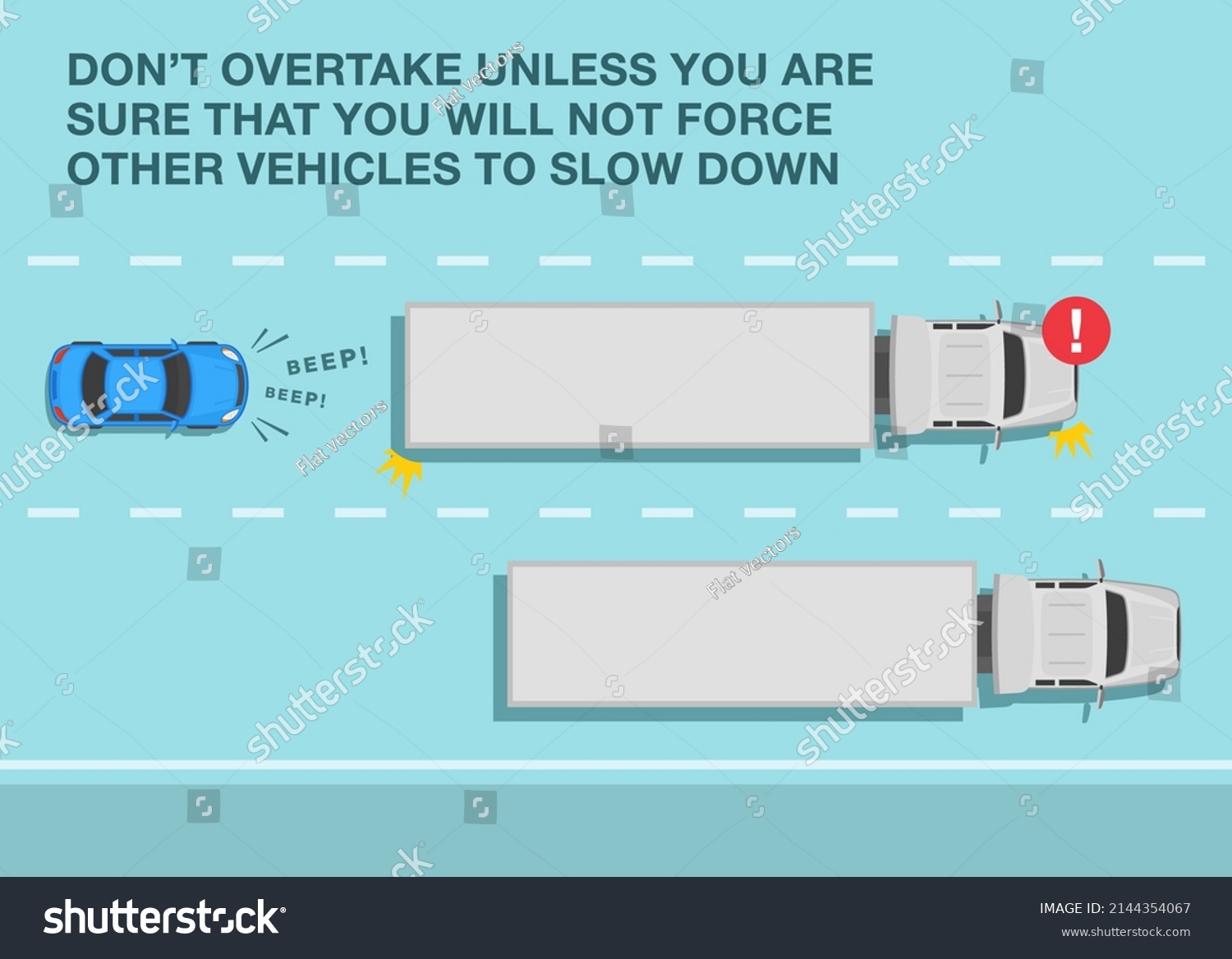 safe-heavy-vehicle-driving-rules-tips-stock-vector-royalty-free