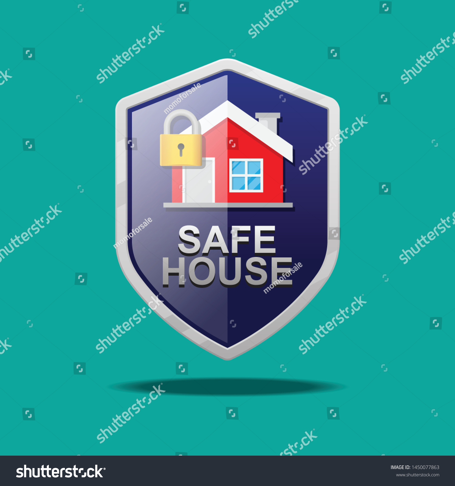 Safe House Icon Vector Illustration Stock Vector (Royalty Free