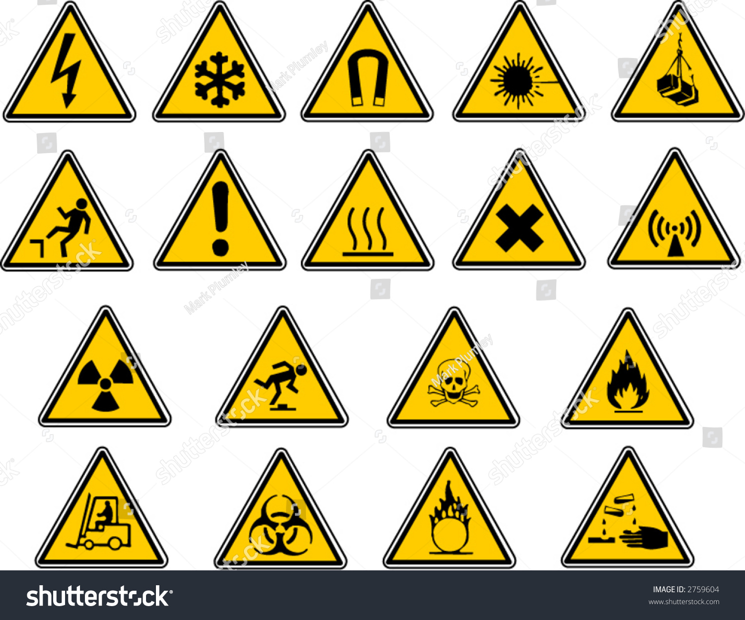 Safety Signs For Your Vector Work. - 2759604 : Shutterstock