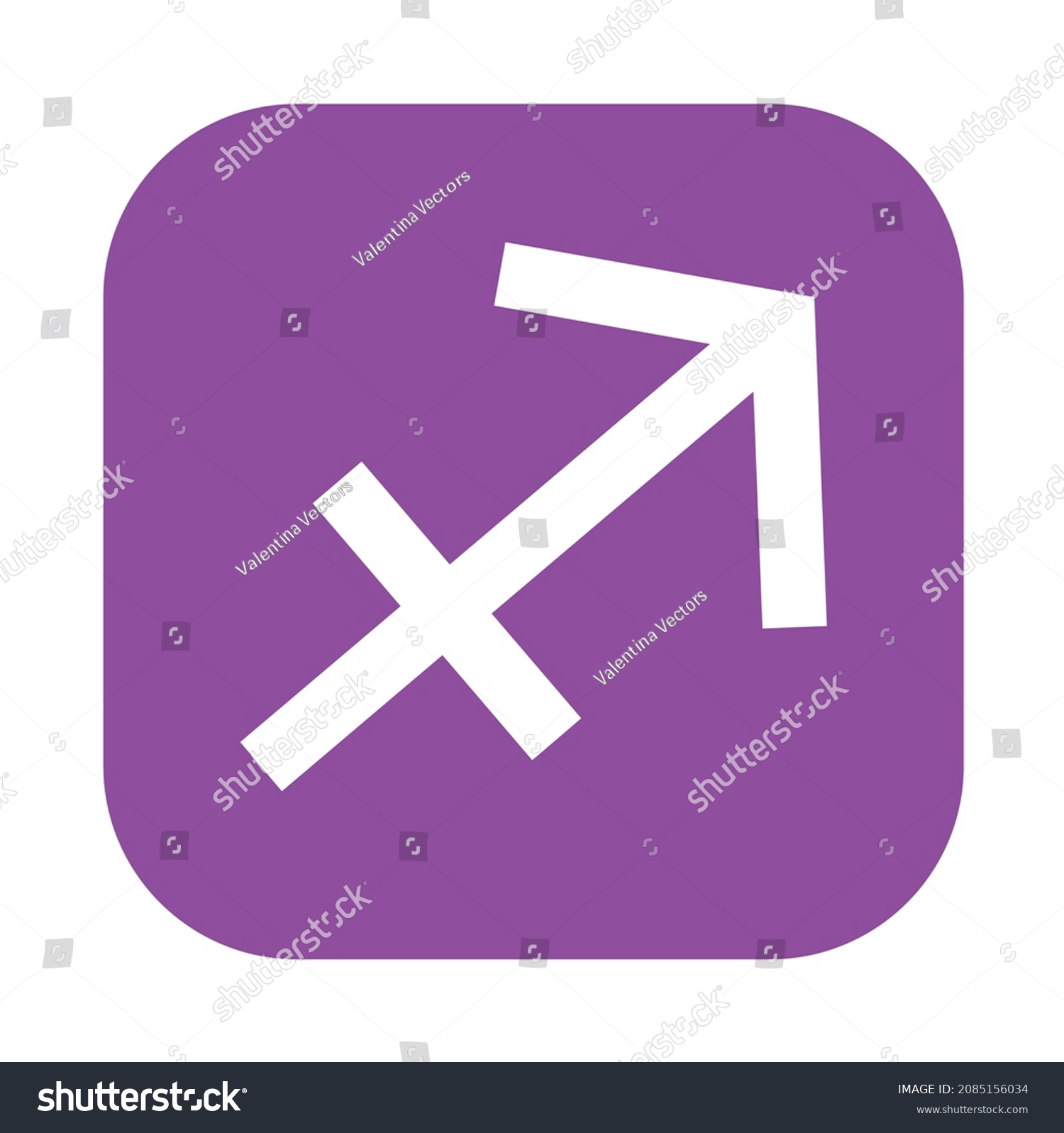 SVG of Sagittarius emoji vector symbol purple zodiac sign svg