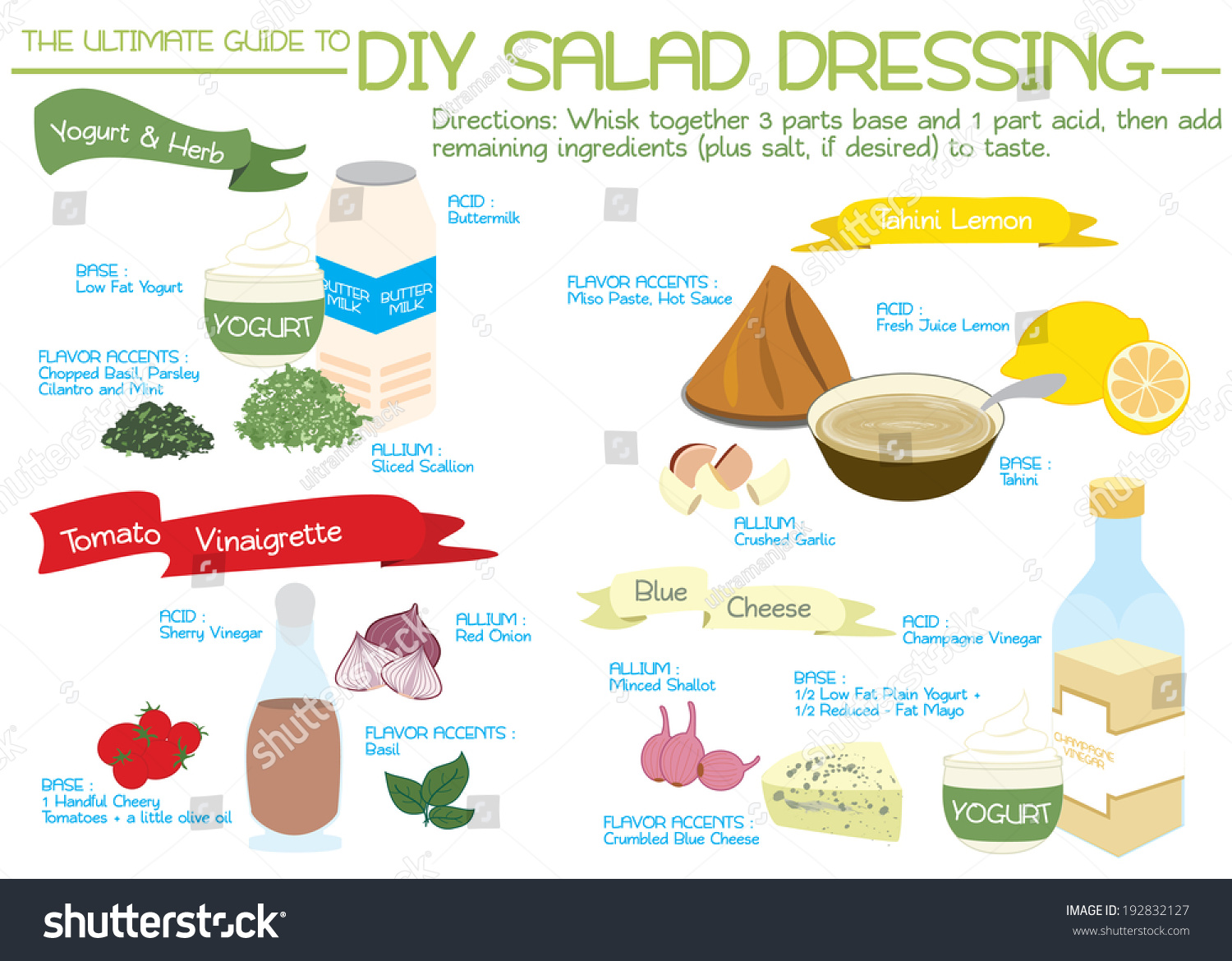 Salad Dressing Stock Vector Illustration 192832127 : Shutterstock