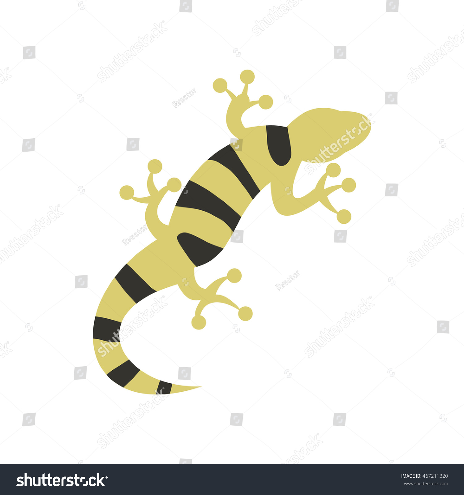 SVG of Salamander icon in flat style on a white background svg