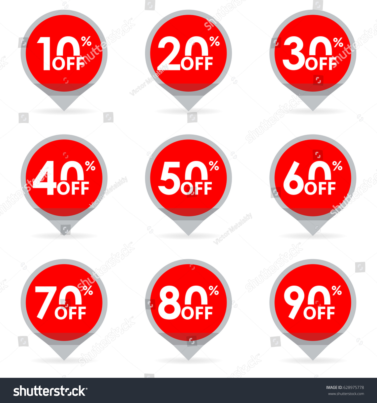 discount how percent 50 to Discount Price Pointer Sale Stock Marker Off Vector