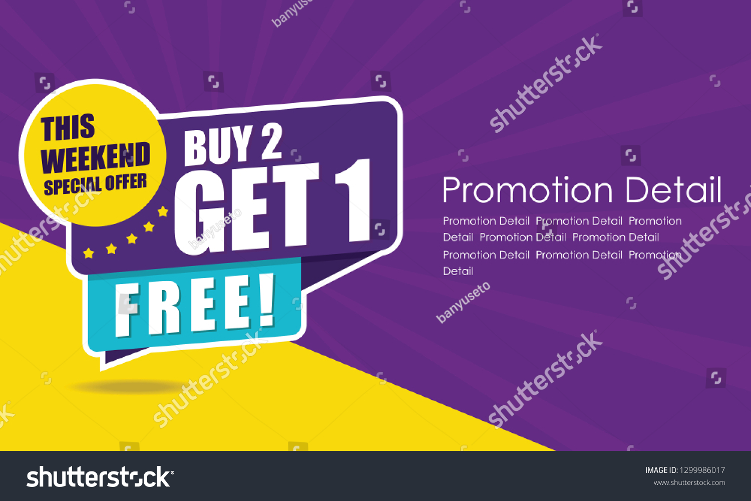 SVG of Sale banner template design, poster, This Weekend Special Buy 2 Get 1 Free. Vector illustration. Store label. Communication poster - Vector svg