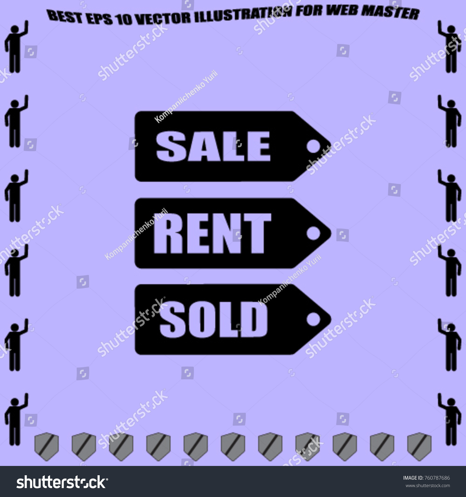 SVG of Sale, sold, rent signs vector icon svg