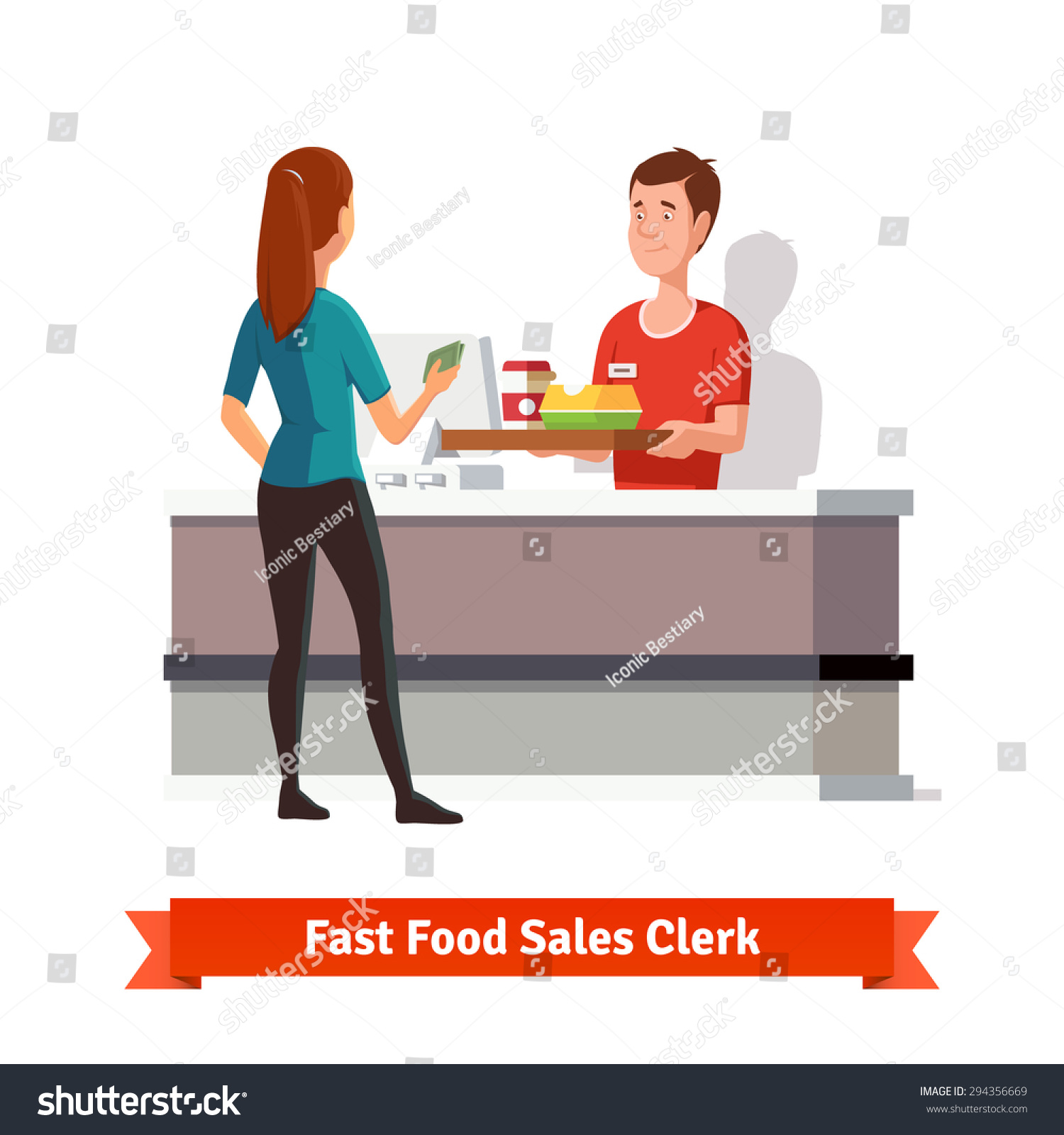 fast food worker clipart - photo #50