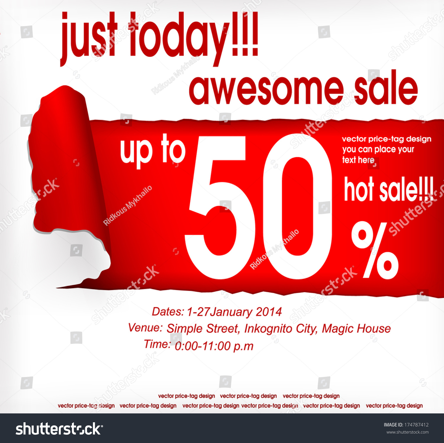 Sales Coupon Vector Eps 10 Stock Vector Royalty Free 174787412 