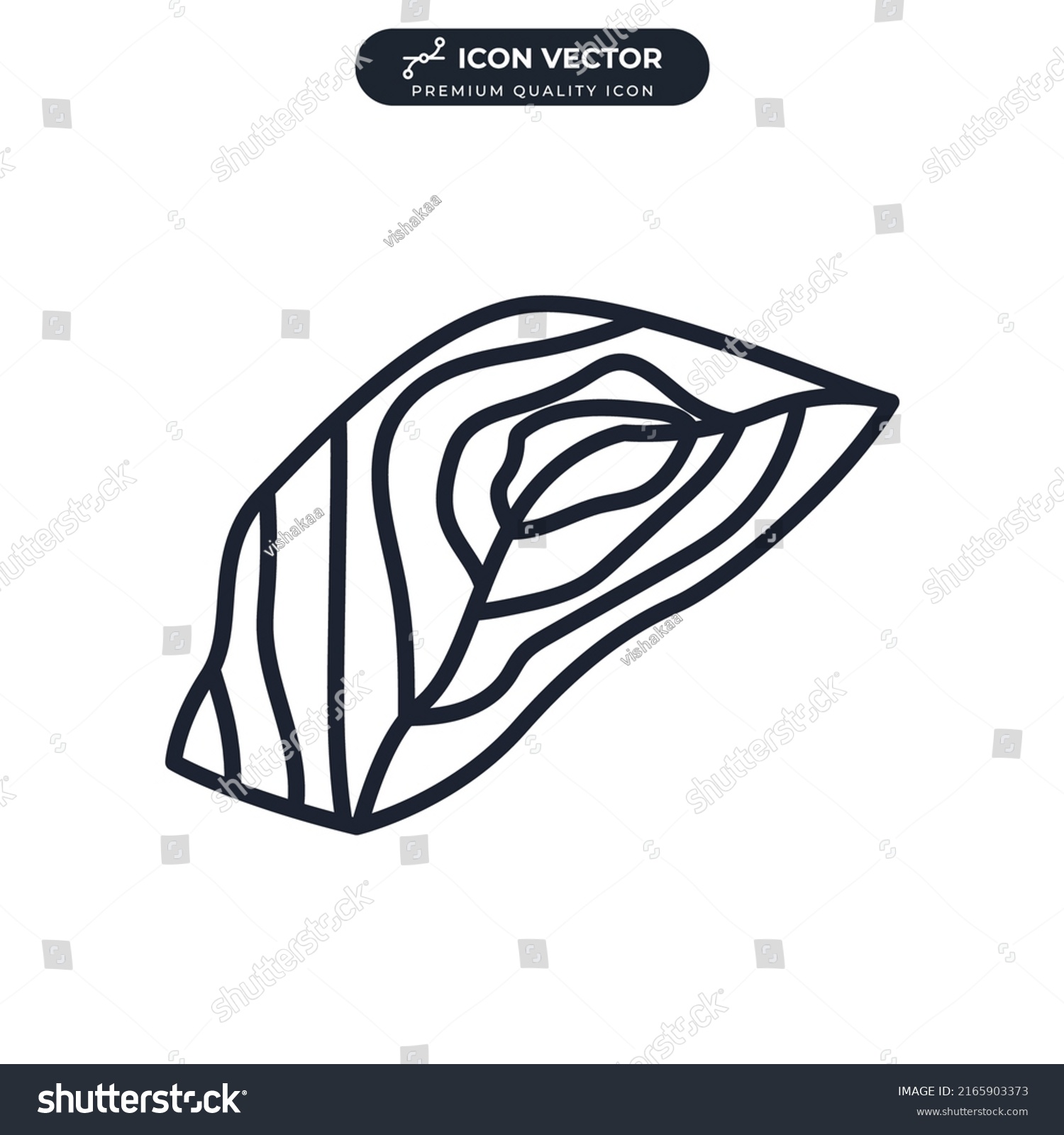 Salmon Steak Icon Symbol Template Graphic Stock Vector (Royalty Free ...