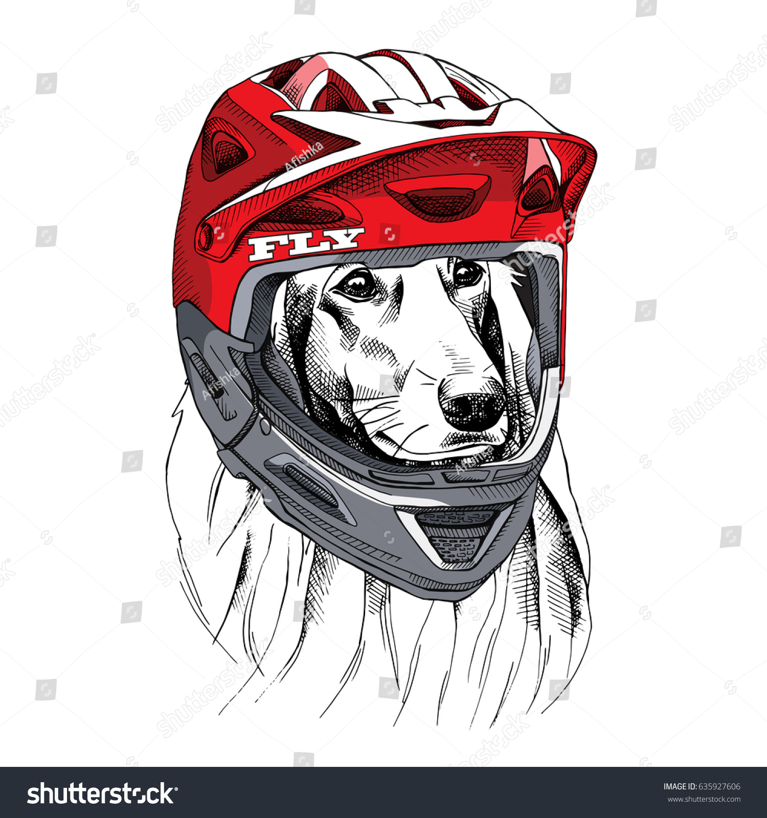 dog motorcycle helmet full face