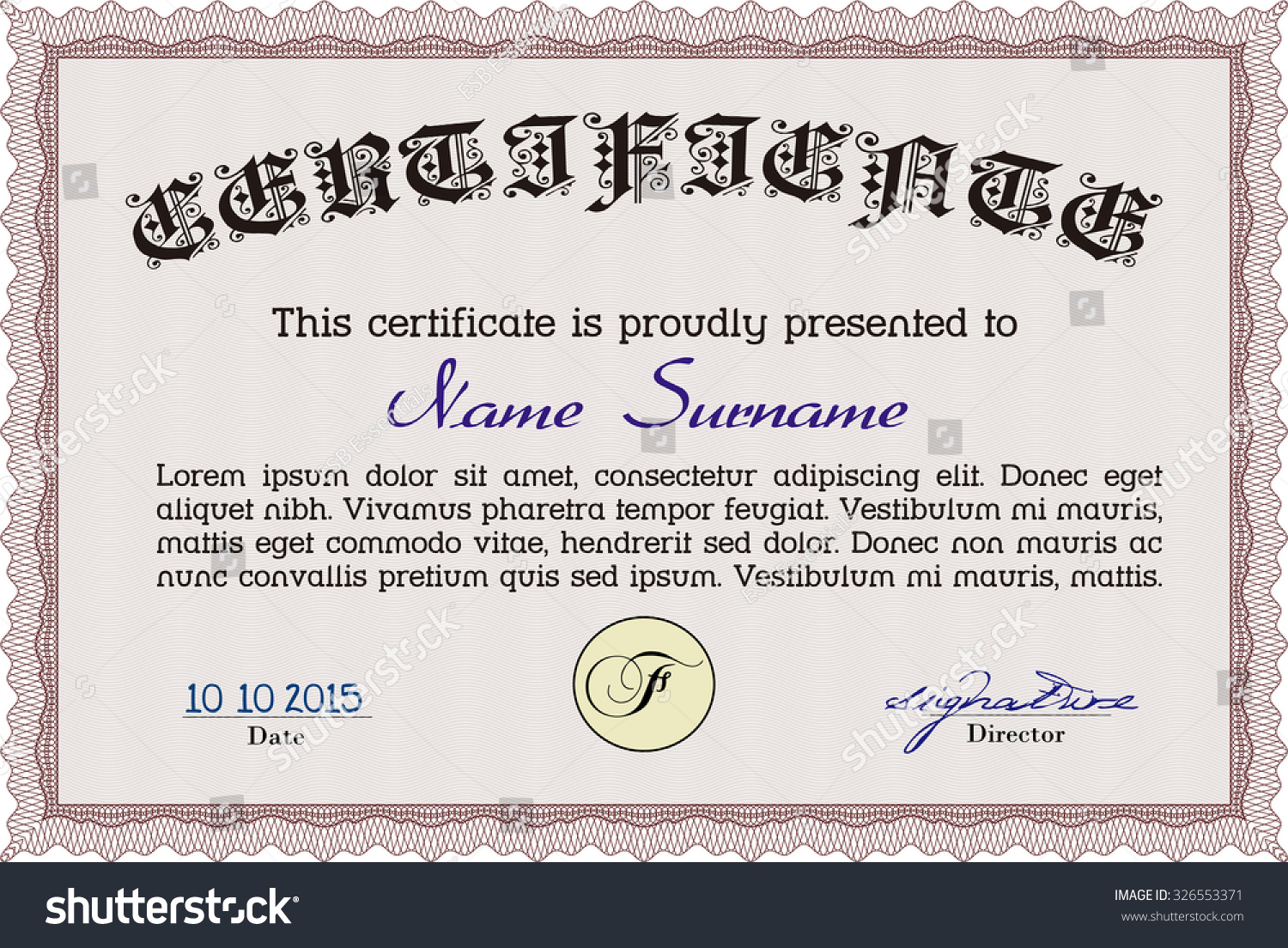 sample diploma cordial design complex linear stock vector 326553371 sample diplomas certificates