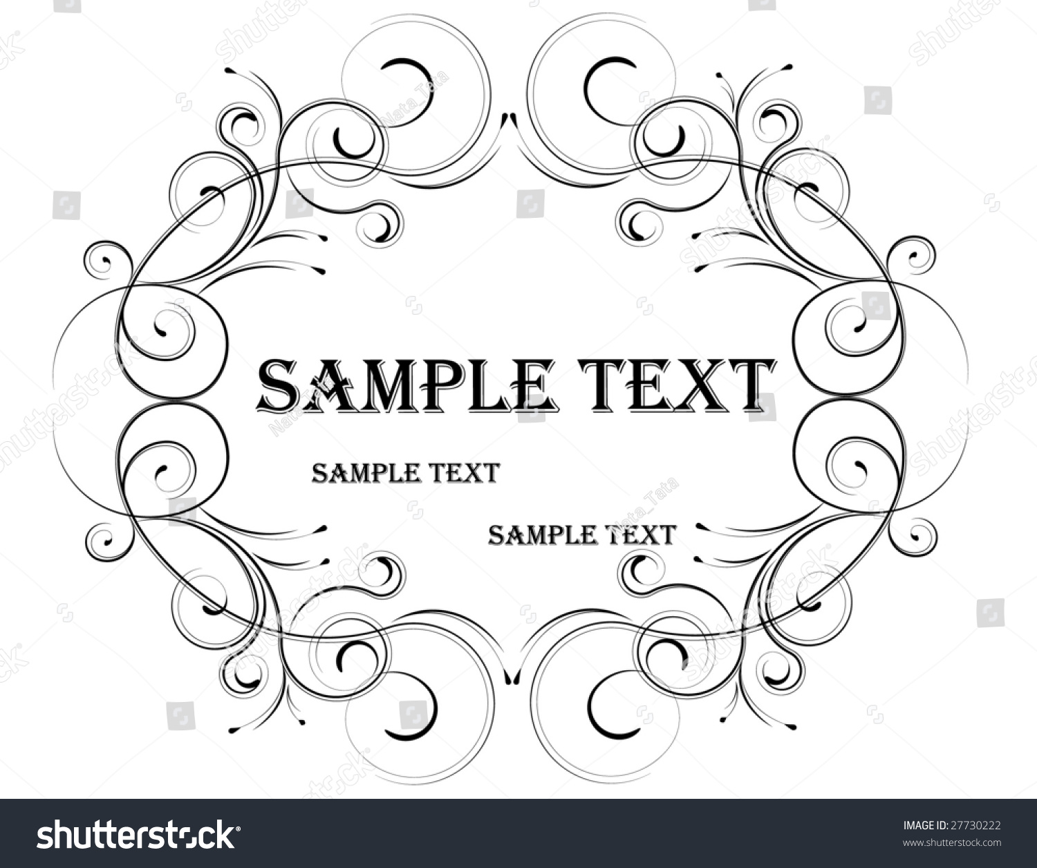 Sample Text Stock Vector Illustration 27730222 : Shutterstock