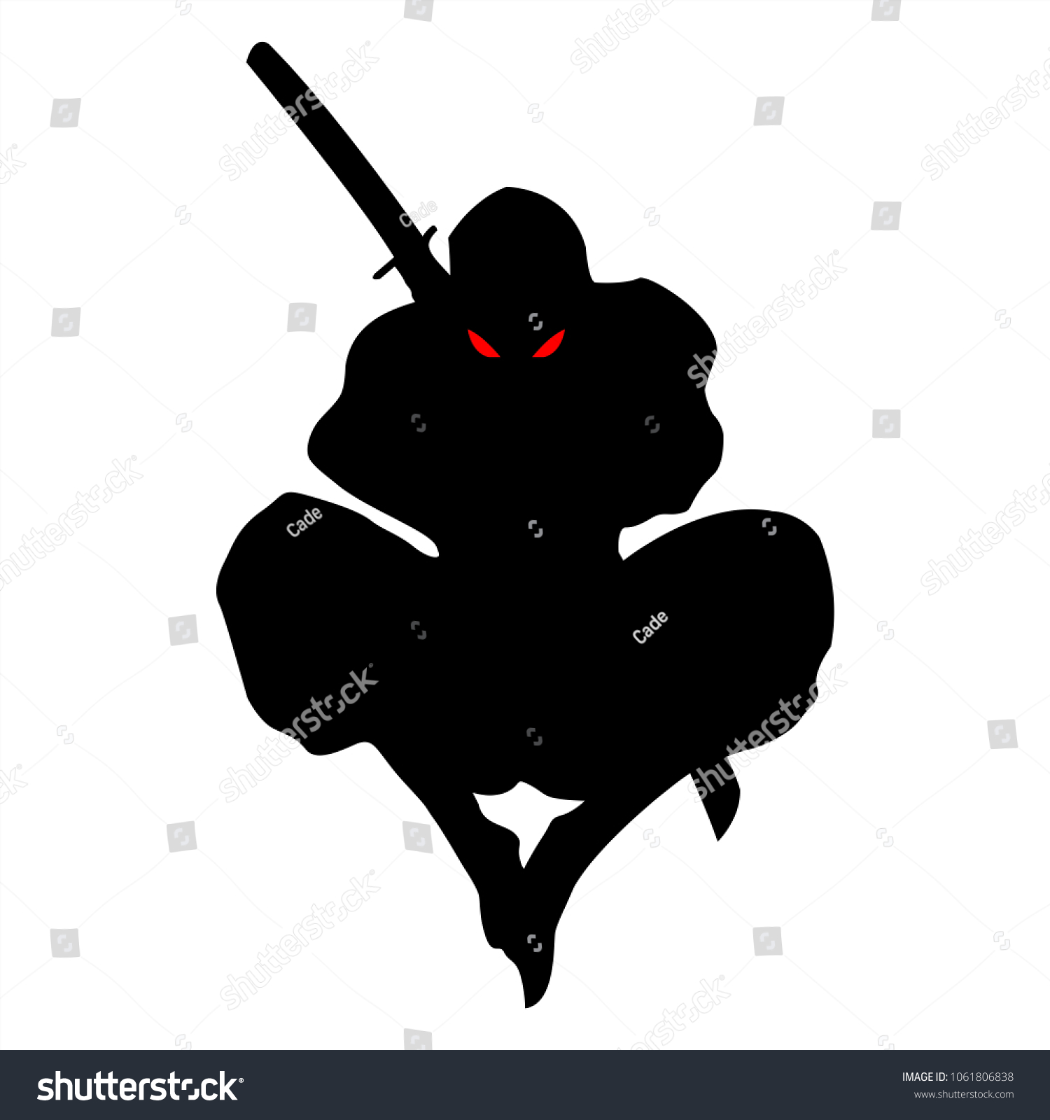 刀剣忍者日本刀 のベクター画像素材 ロイヤリティフリー