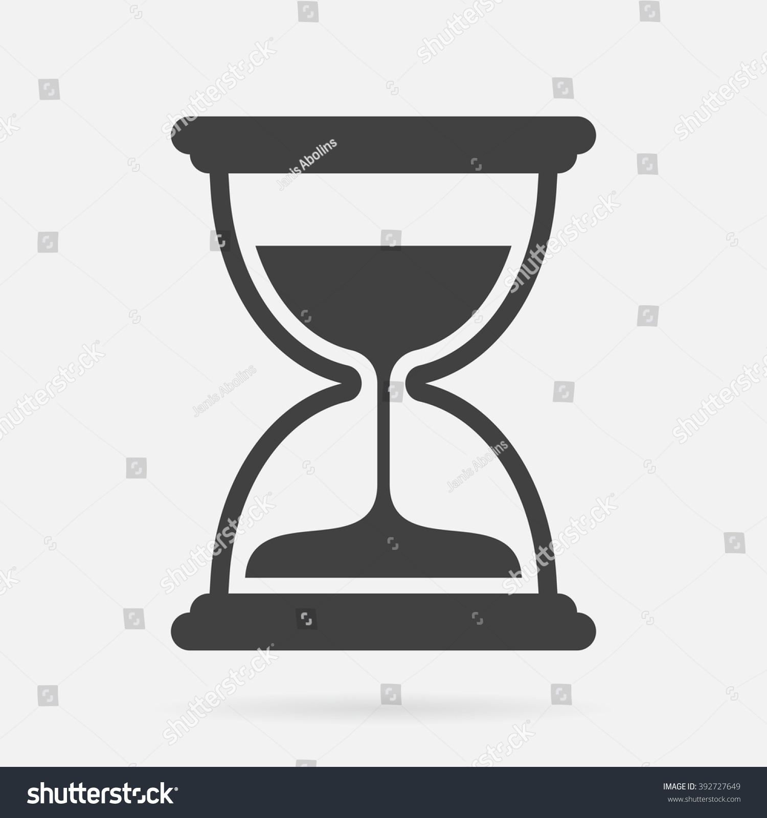 Sand Timer Icon Stock Vector (Royalty Free) 392727649 | Shutterstock