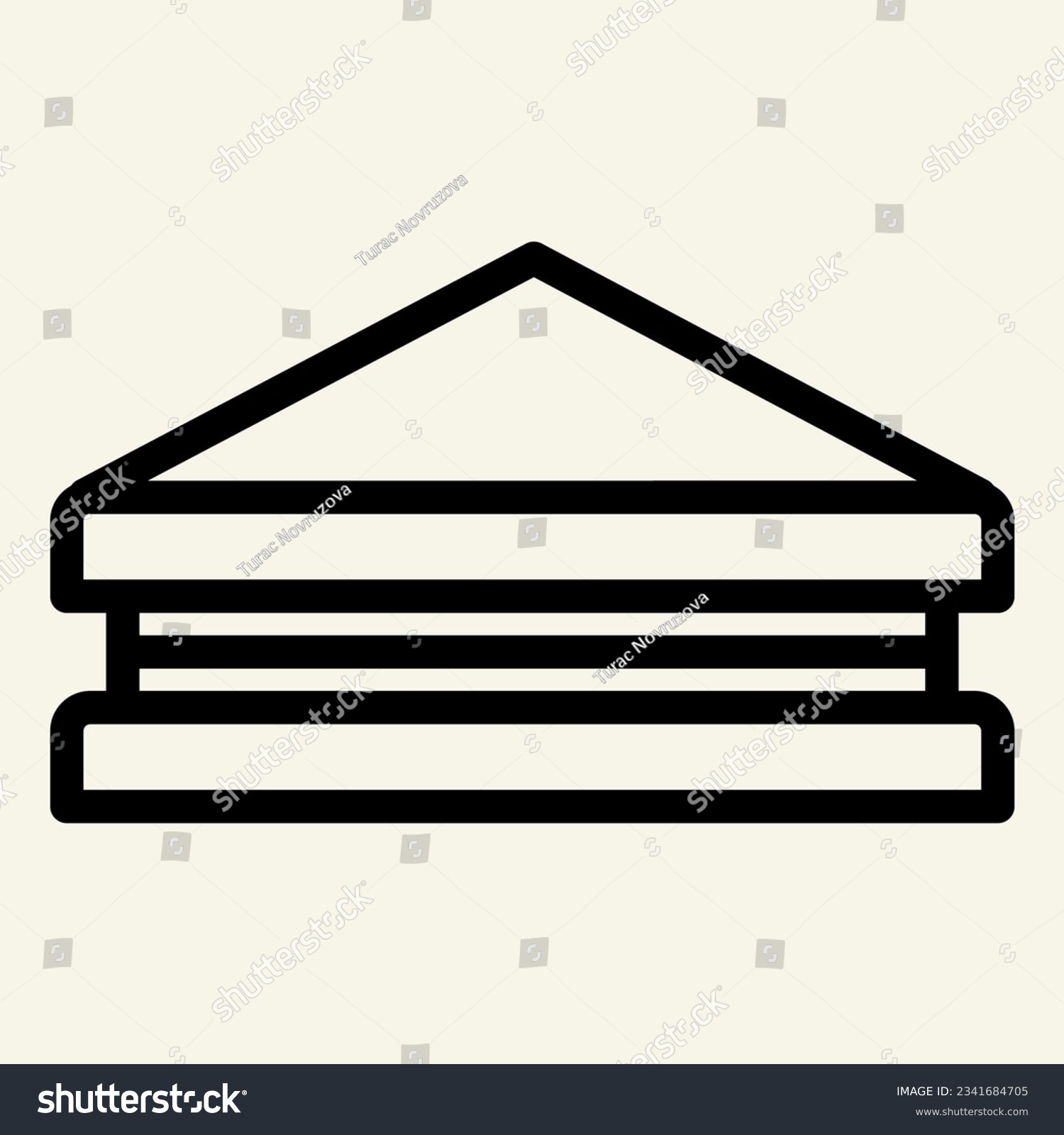 recommend clip art: Sandwich line icon. Sliced bread vector illustration isolated on white. Hamburger outline style designed for and app. Eps 10.