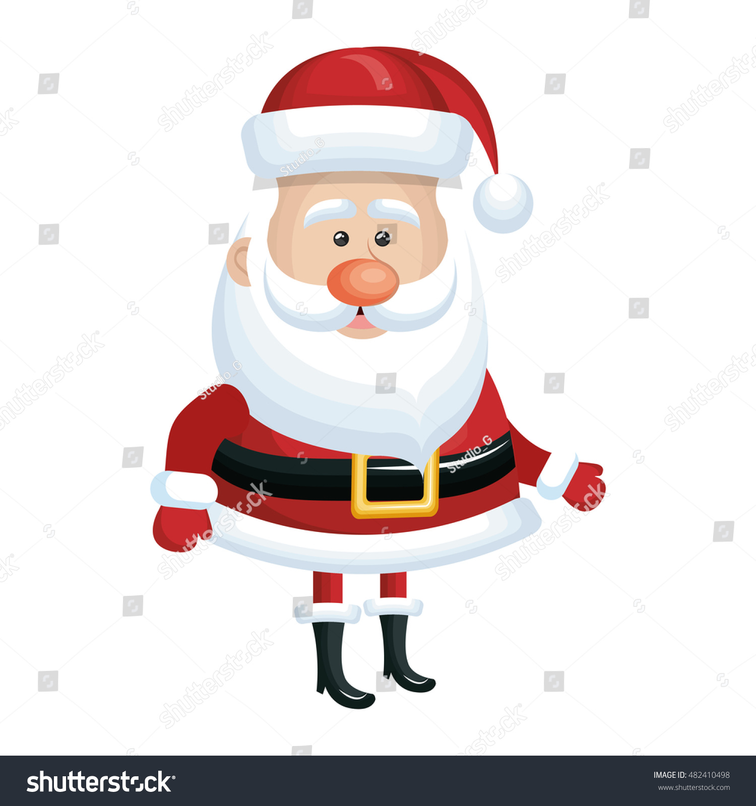 Santa Claus Cartoon Stock Vector Illustration 482410498 : Shutterstock