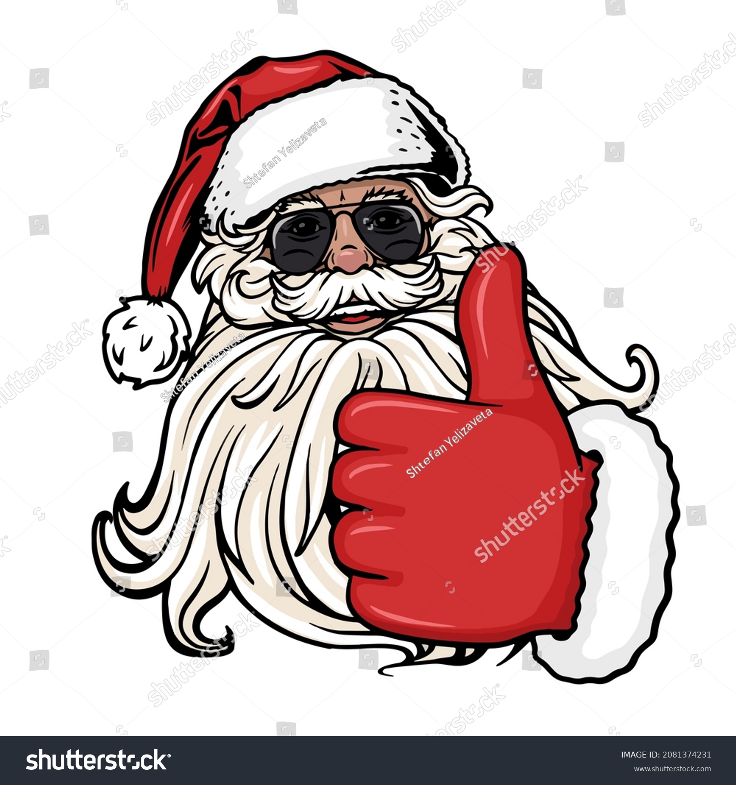 SVG of Santa Like with Sunglasses SVG,Cool Santa Santa head,Santa clipart,Santa Face svg,Santa Claus Christmas cutting and print file. Vector illustration svg