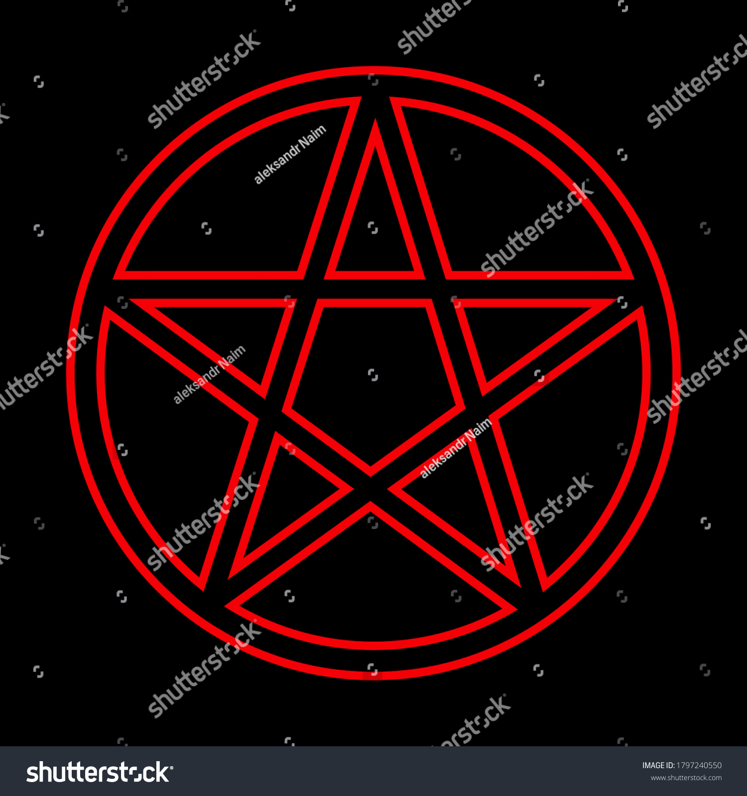 Satan Occult Sign Devil Symbol Design Stock Vector (Royalty Free ...