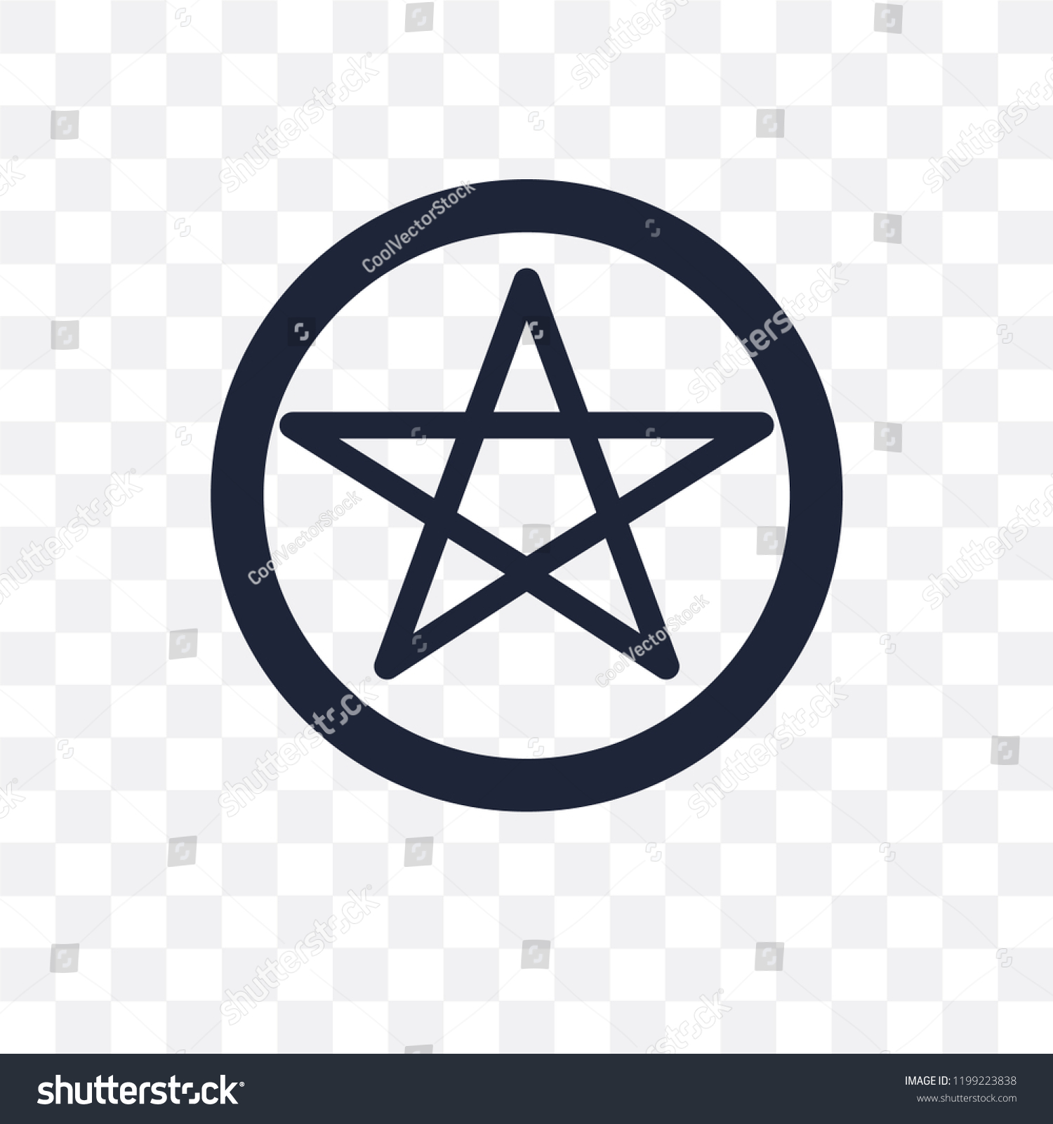 Satanism Transparent Icon Satanism Symbol Design Stock Vector (Royalty ...