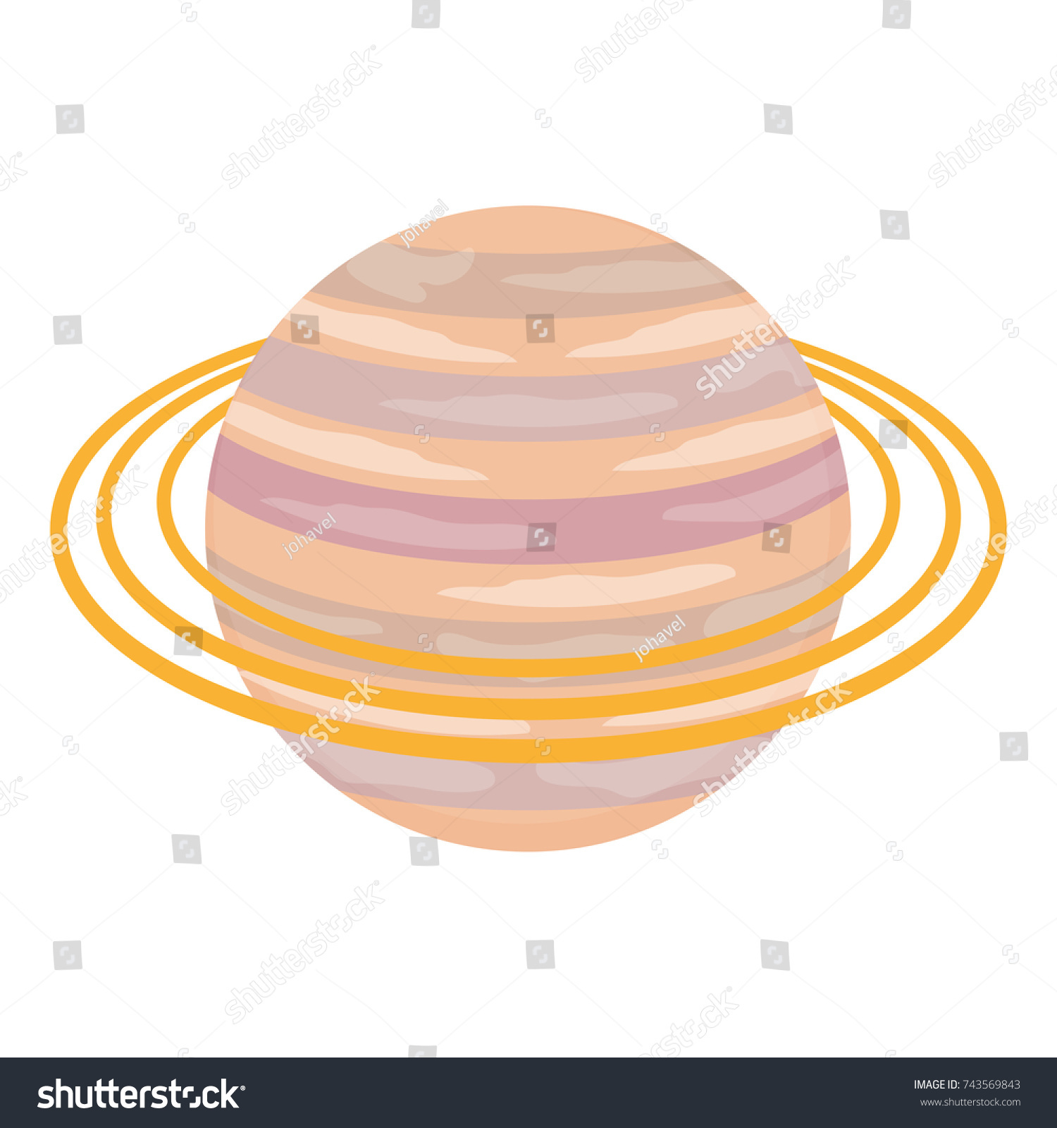 Saturn Planet Icon Stock Vector (Royalty Free) 743569843 | Shutterstock