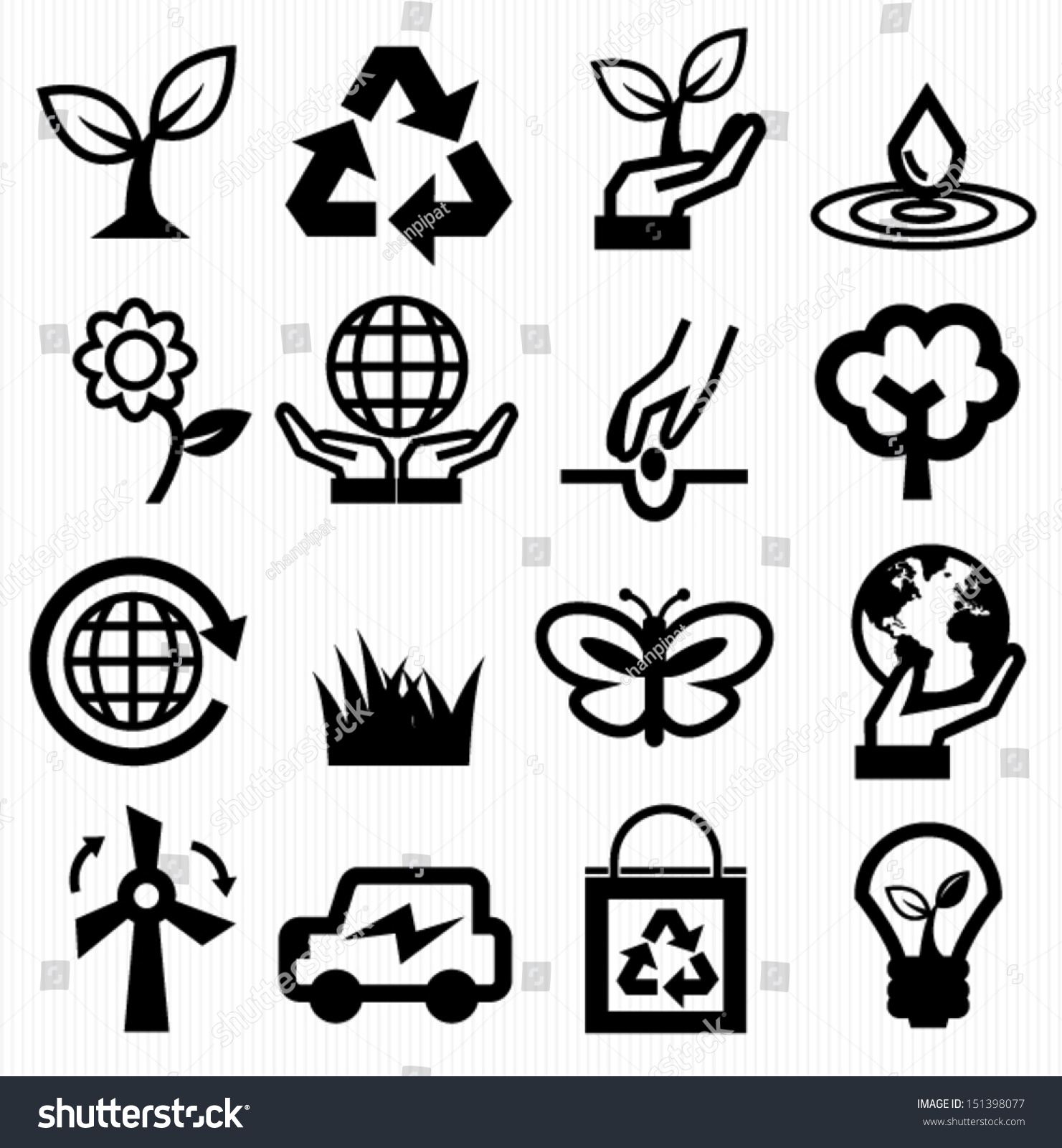 Save Energy Icon Stock Vector Illustration 151398077 : Shutterstock