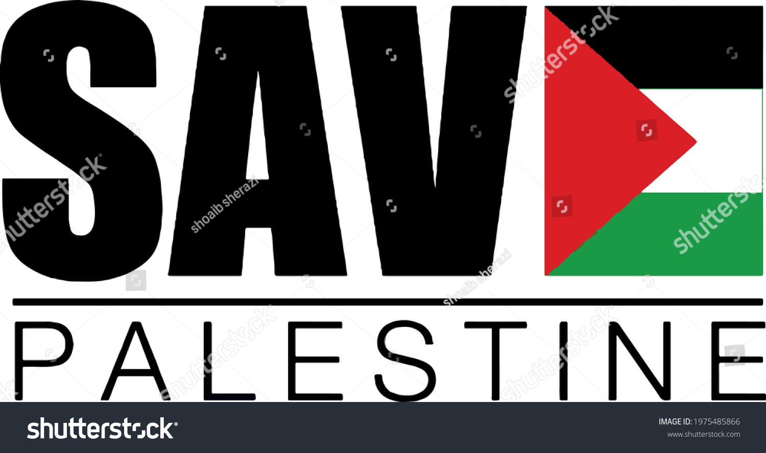 Save Palestine We Stand Palestine Transparent Stock Vector (Royalty ...