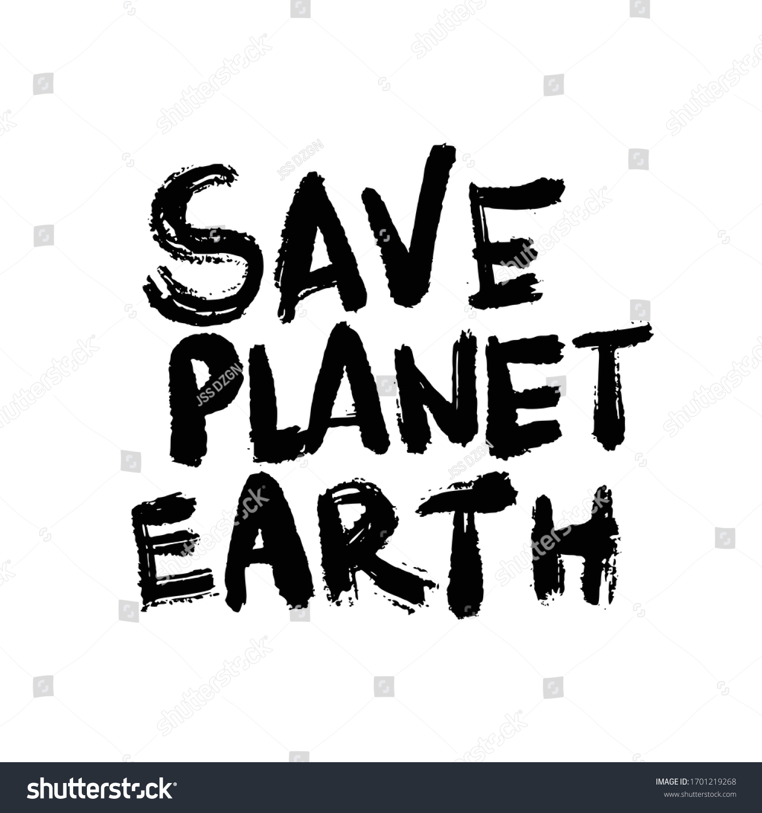 Save Planet Earth Placards Posters Design Stock Vector (Royalty Free ...