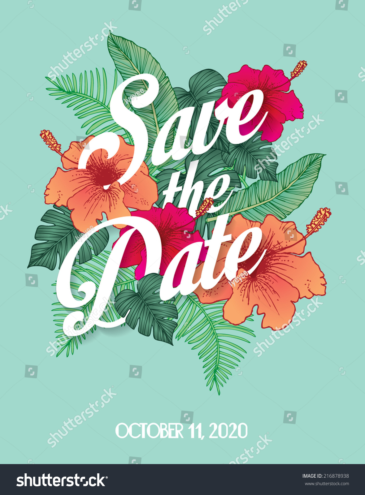 SVG of save the date invite card template vector/illustration svg