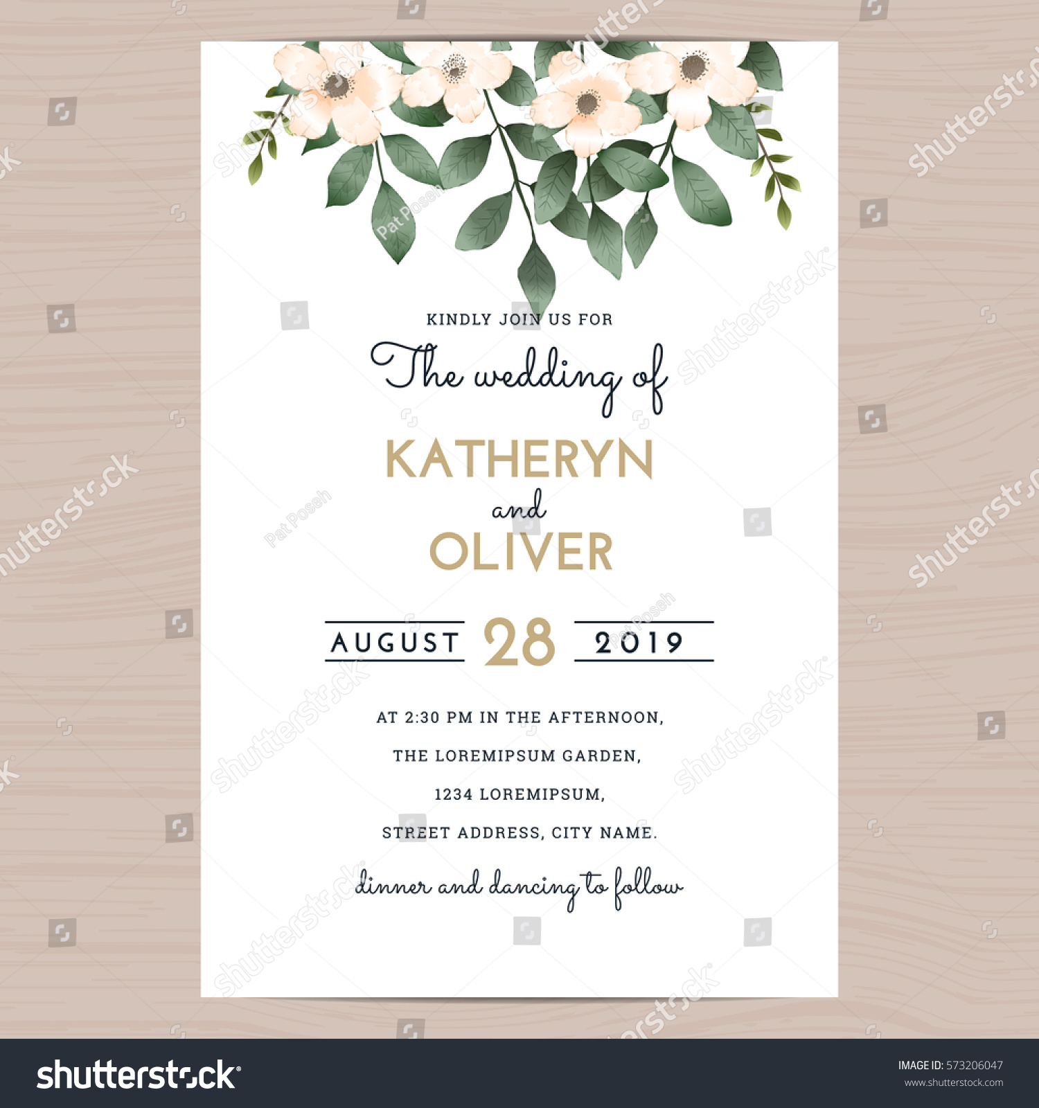save date wedding invitation card template のベクター画像素材