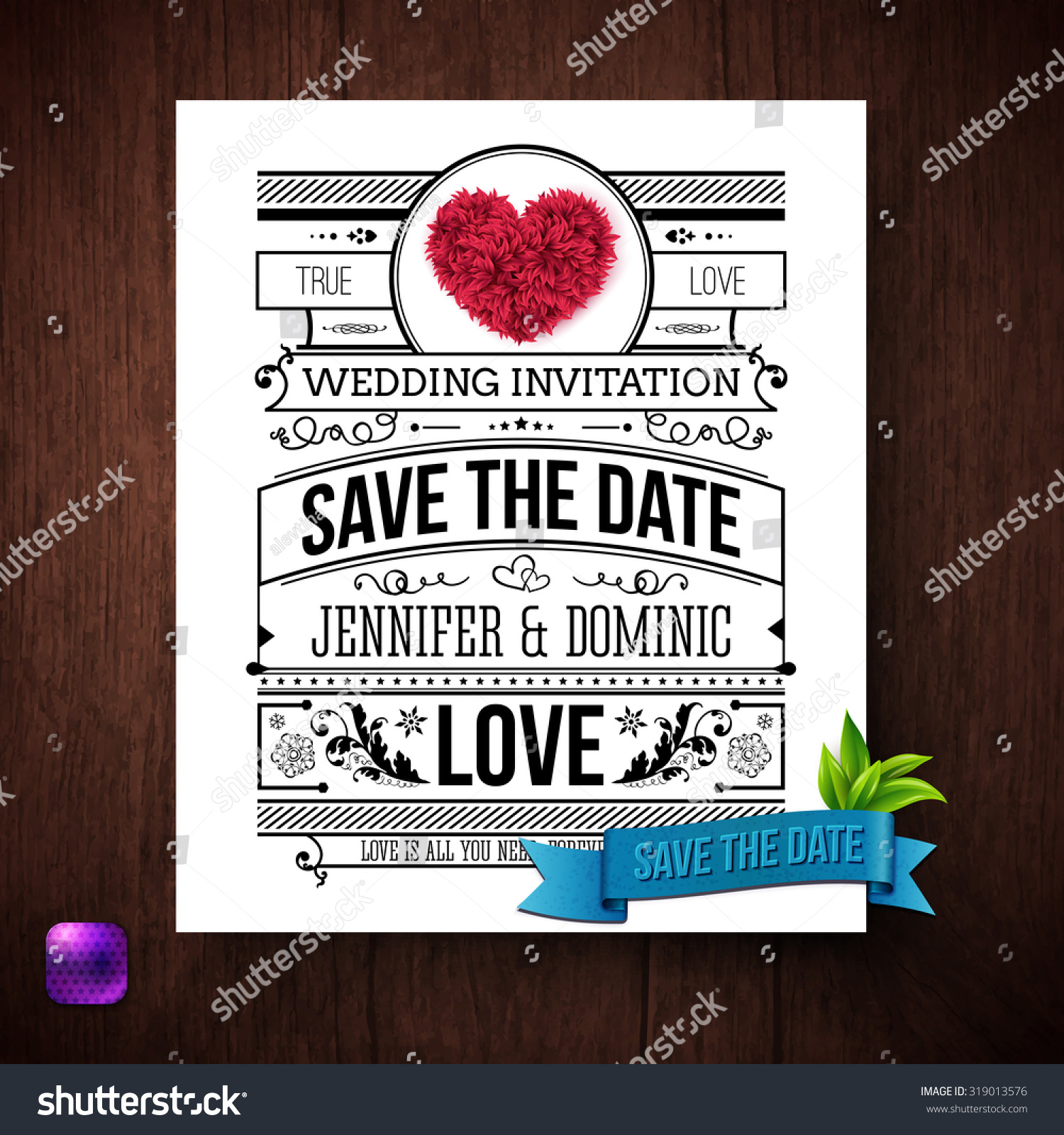 save date wedding invitation template black stock vector royalty