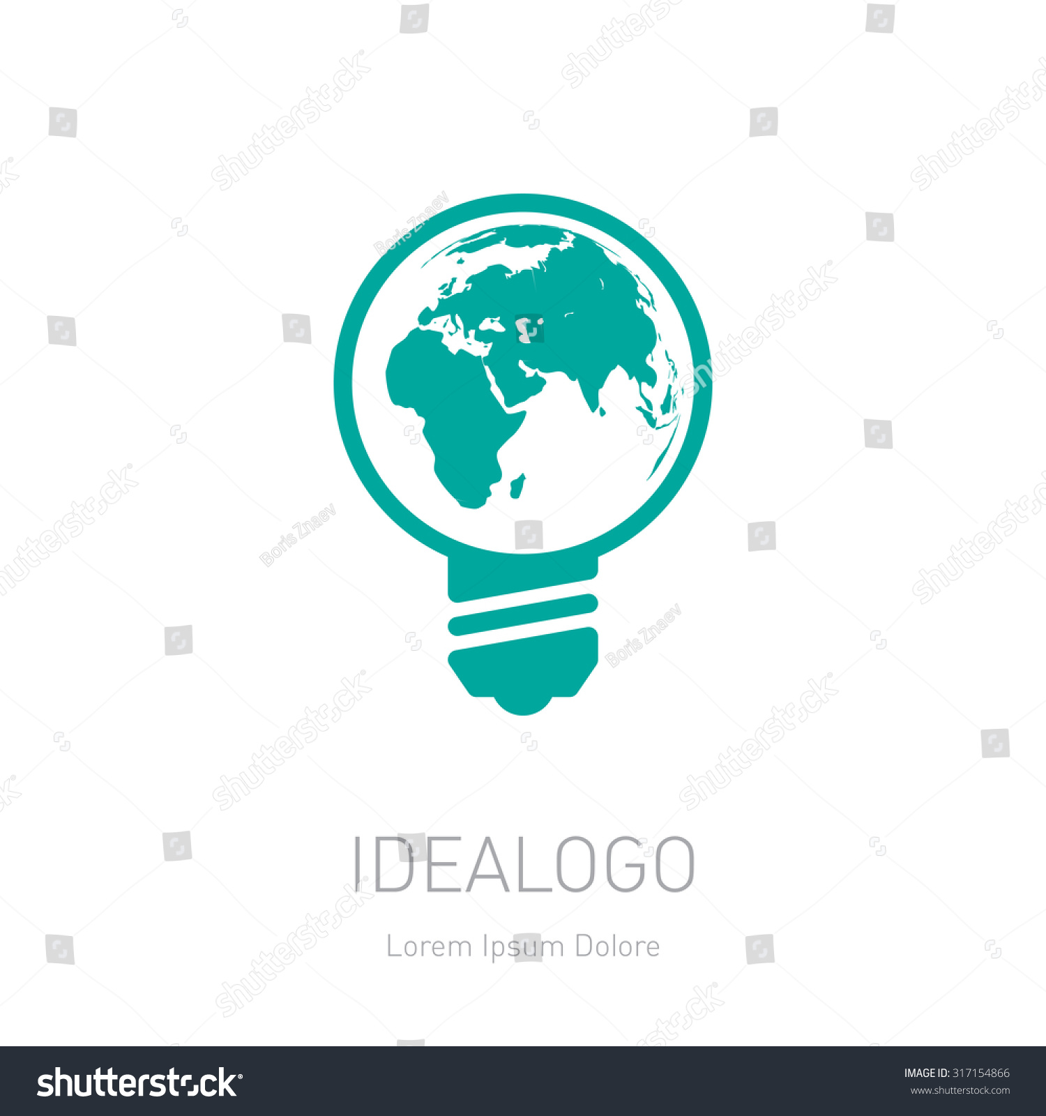 Save Earth Logo Icon Vector Eco Stock Vector Royalty Free 317154866