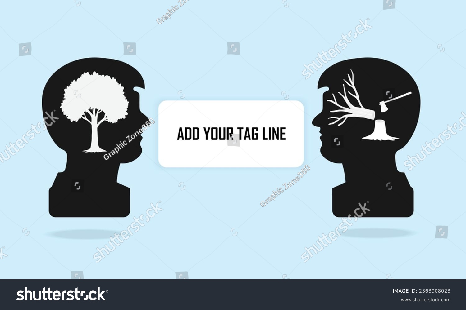 SVG of Save tree cover and background design svg