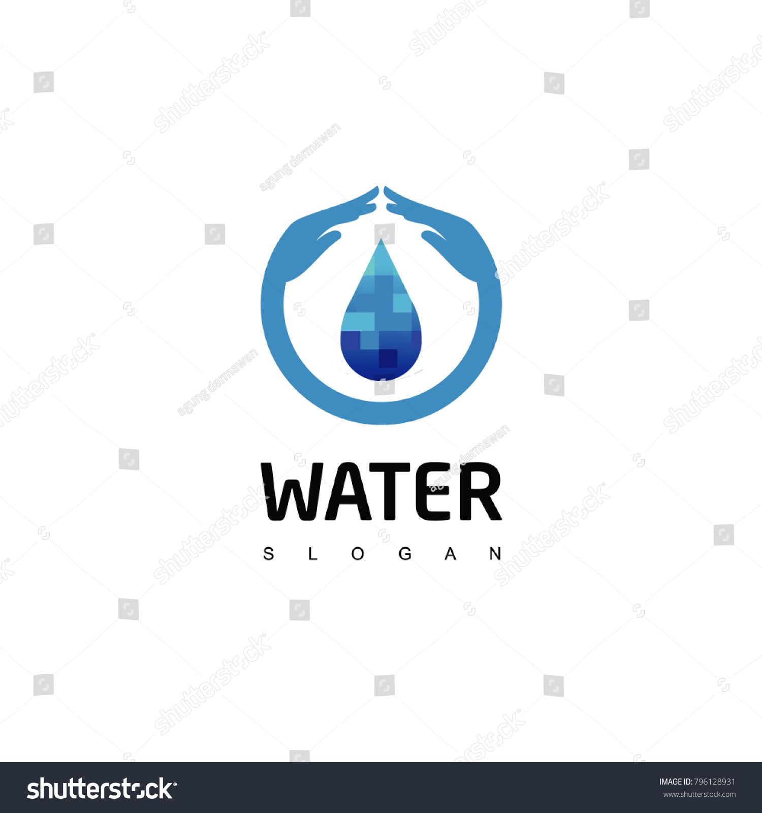 Save Water Logo Stock Vector (Royalty Free) 796128931